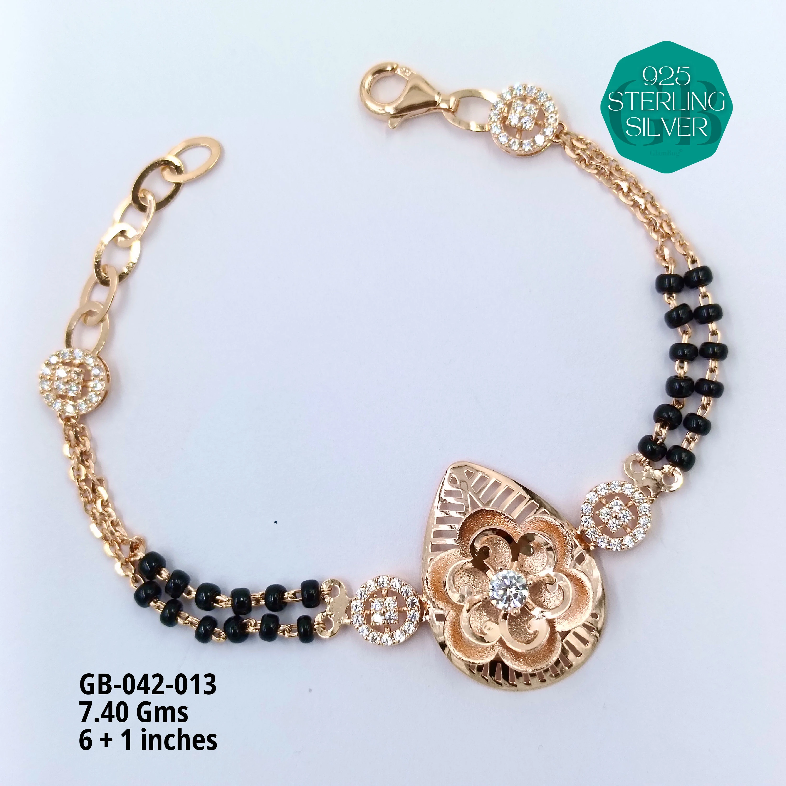 ITALY CNC HAND MANGALSUTRA - Premium 925 Silver Jewellery - SKU: GB-042-013 - Hyderabad Silver Importers