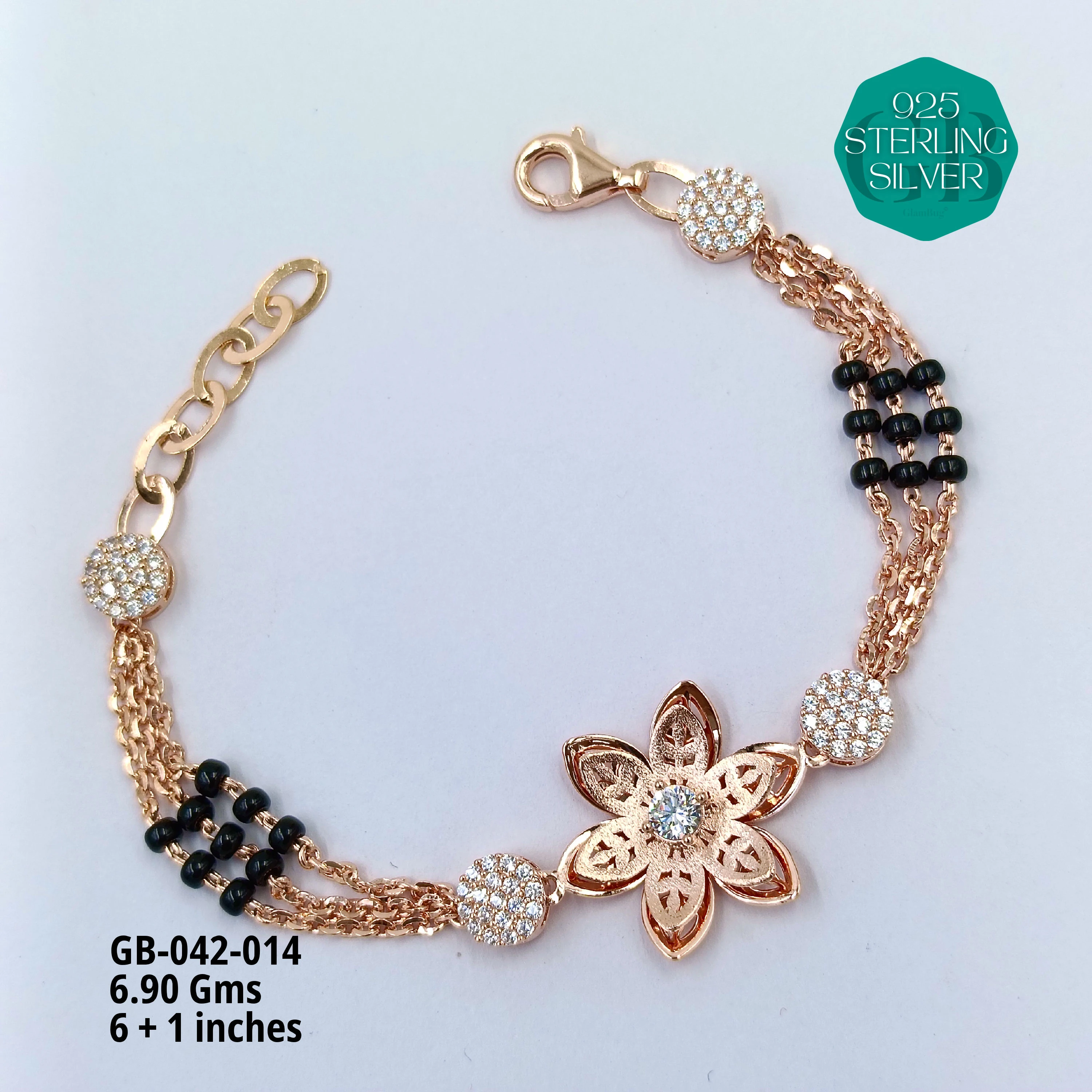 ITALY CNC HAND MANGALSUTRA - Premium 925 Silver Jewellery - SKU: GB-042-014 - Hyderabad Silver Importers