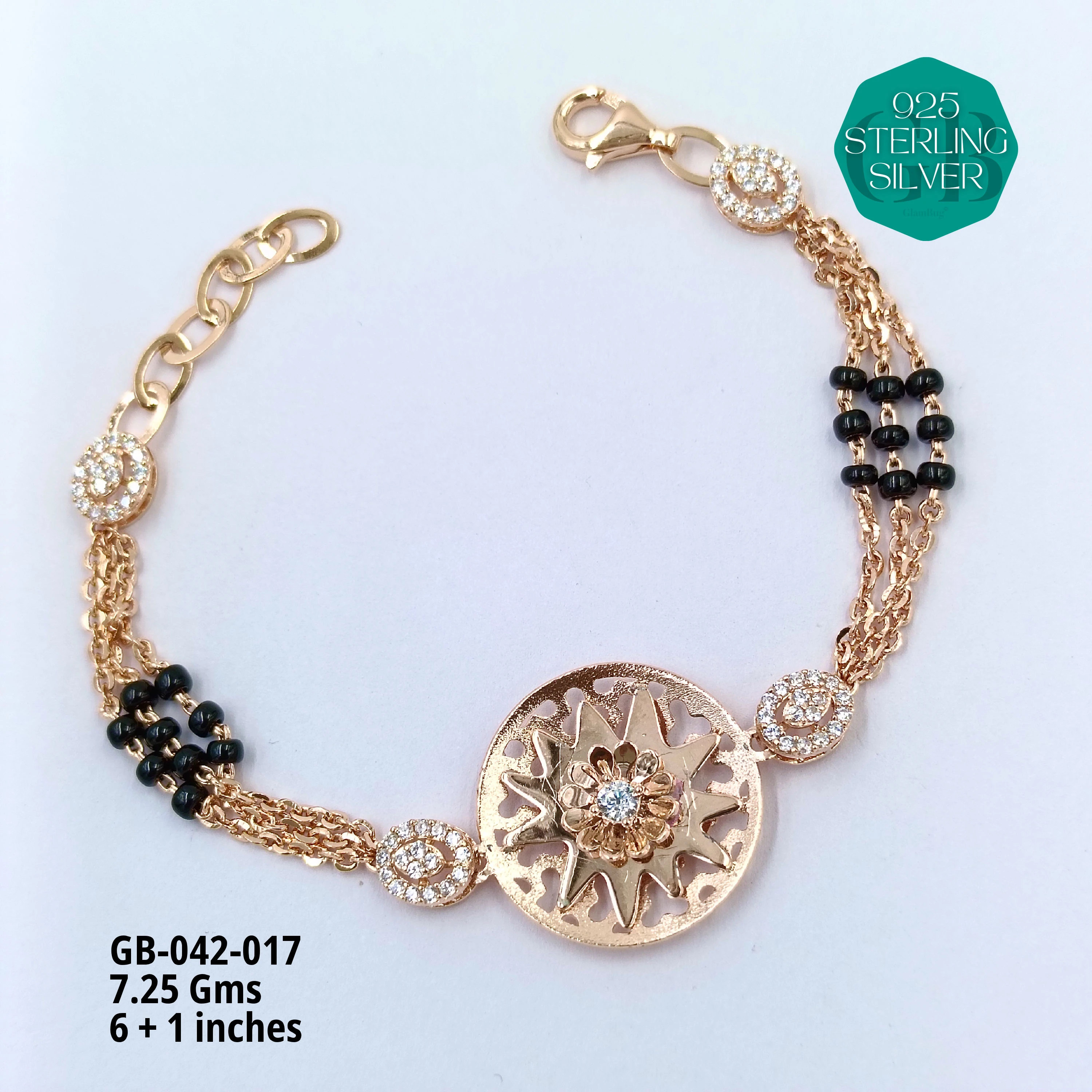 ITALY CNC HAND MANGALSUTRA - Premium 925 Silver Jewellery - SKU: GB-042-017 - Hyderabad Silver Importers