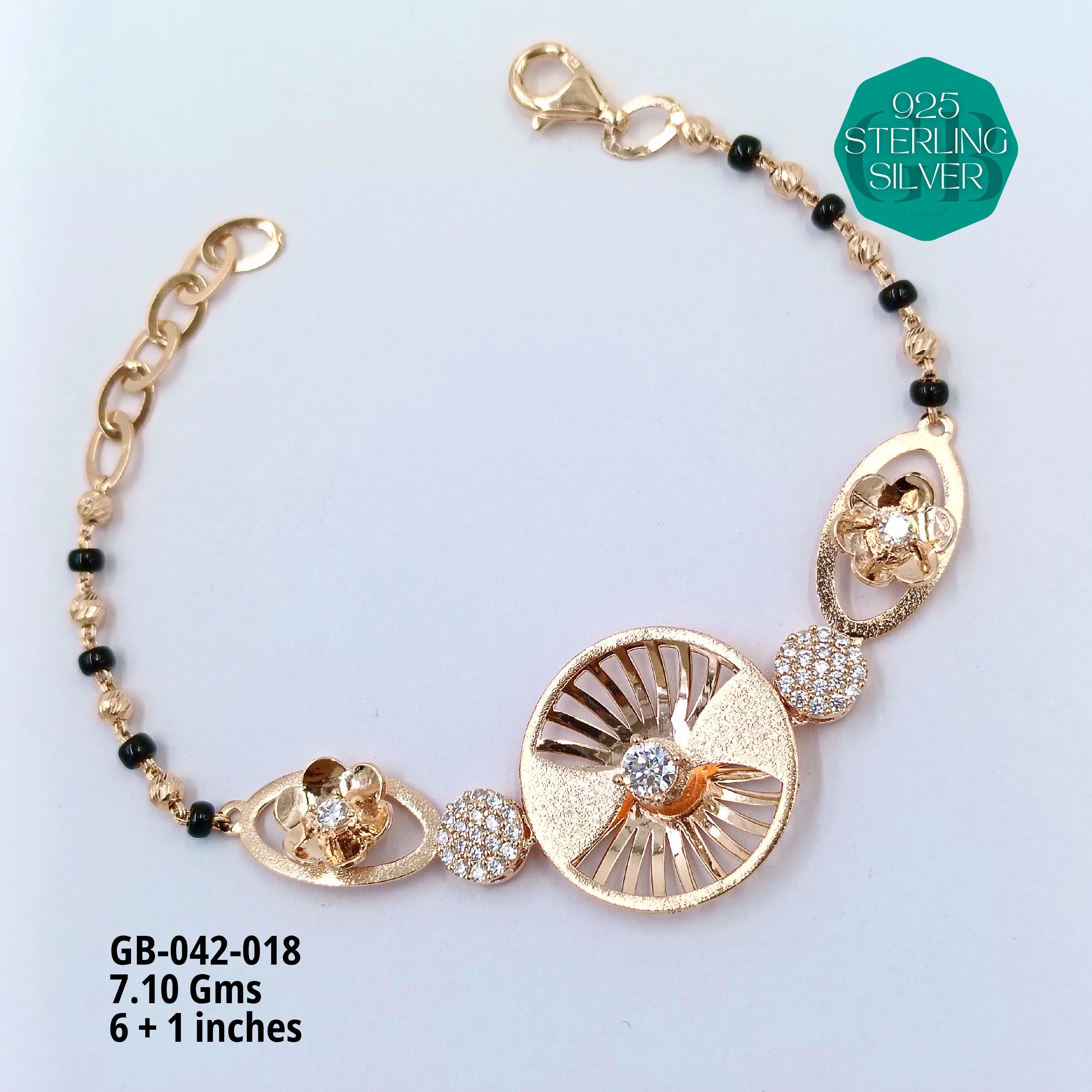 ITALY CNC HAND MANGALSUTRA - Premium 925 Silver Jewellery - SKU: GB-042-018 - Hyderabad Silver Importers