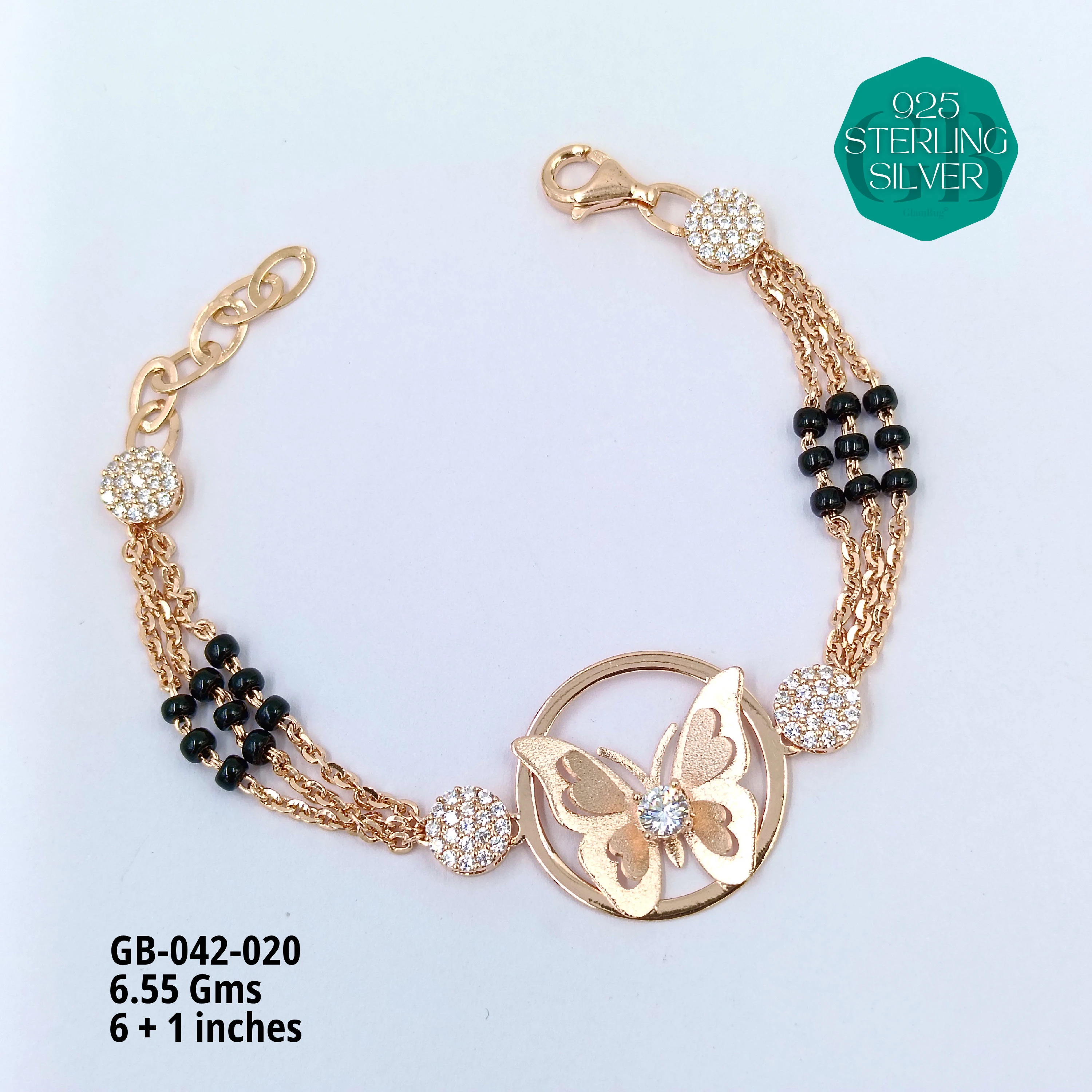 ITALY CNC HAND MANGALSUTRA - Premium 925 Silver Jewellery - SKU: GB-042-020 - Hyderabad Silver Importers