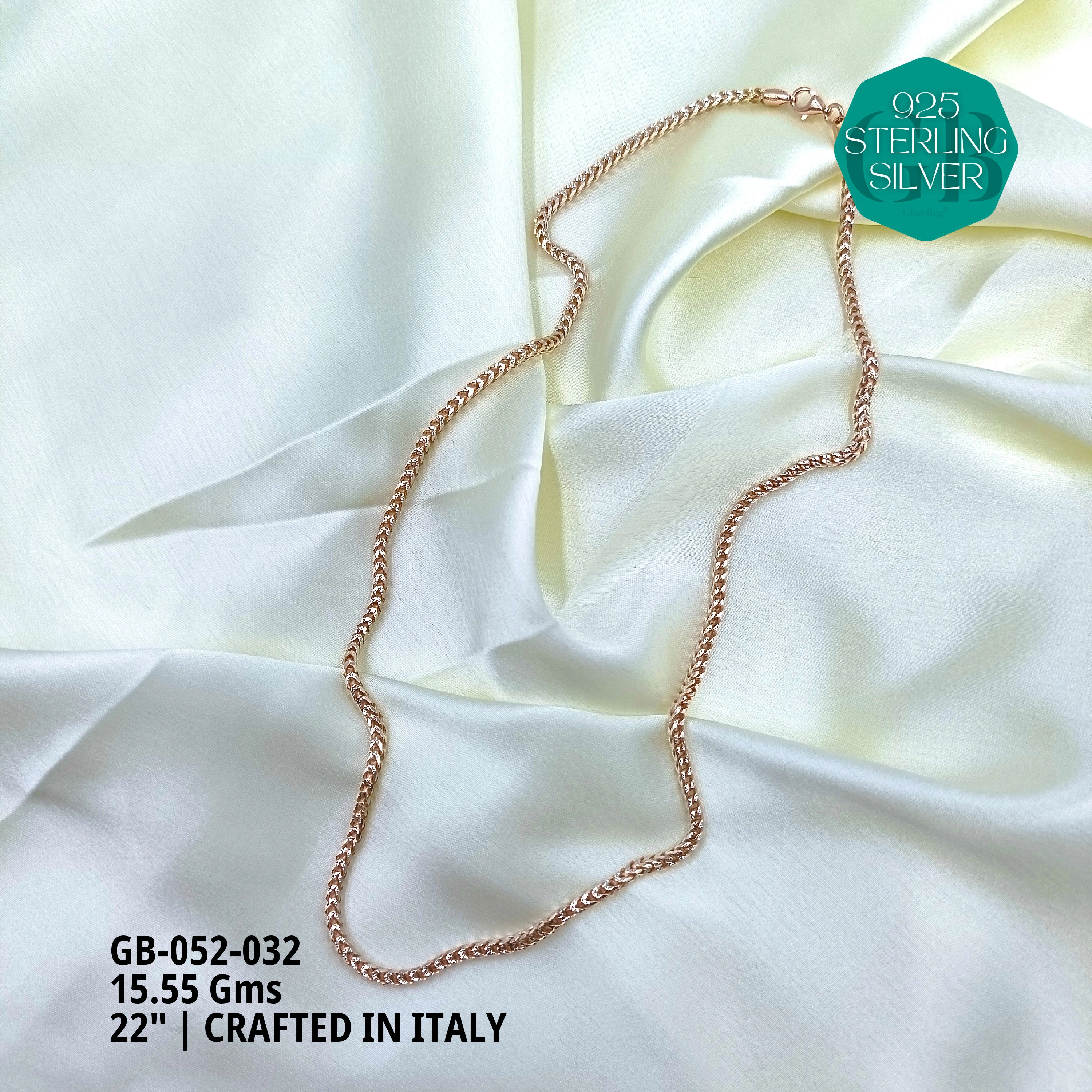 ITALY CNC BALL CHAIN - Premium 925 Silver Jewellery - SKU: GB-052-032 - Hyderabad Silver Importers