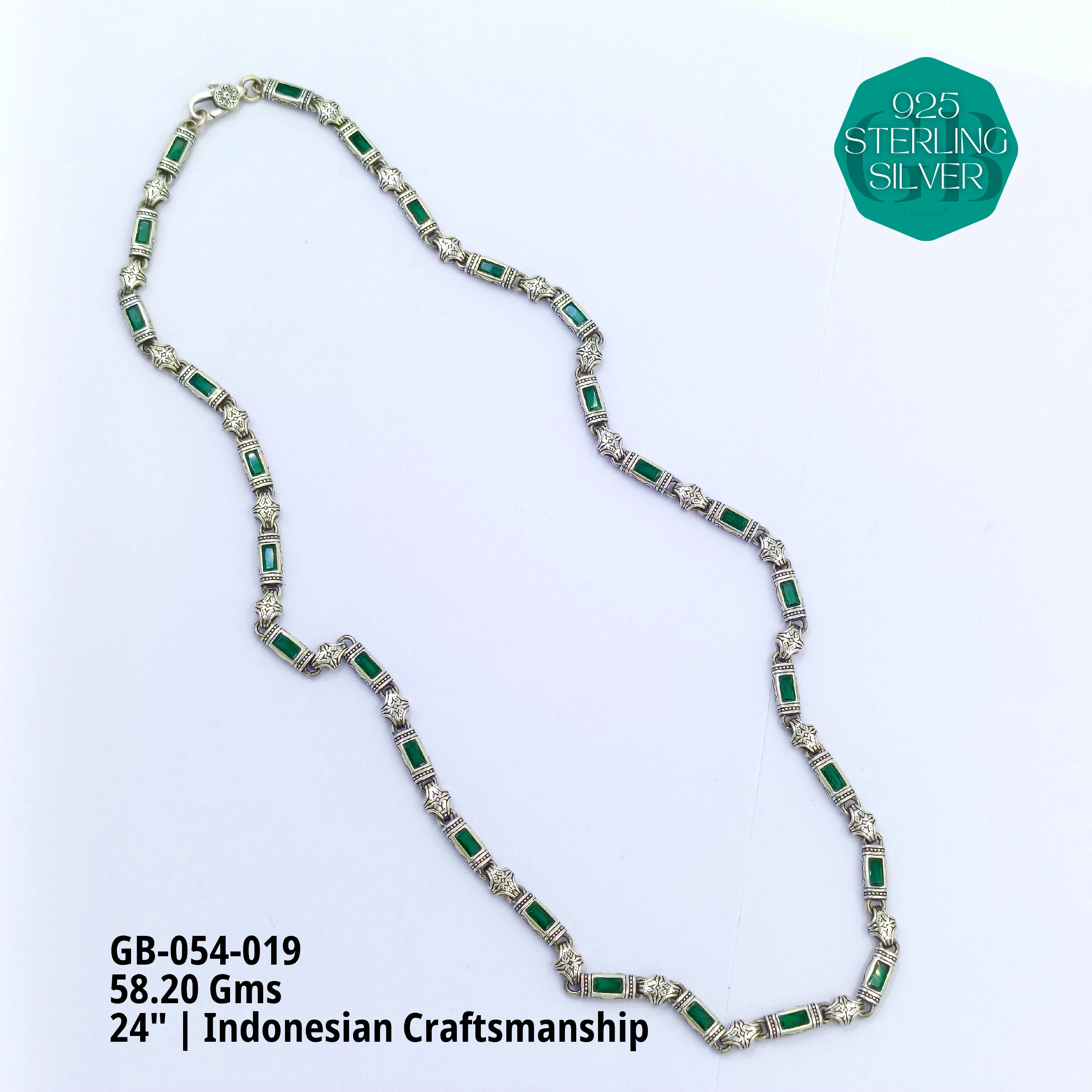 INDO CHAIN - Premium 925 Silver Jewellery - SKU: GB-054-019 - Hyderabad Silver Importers
