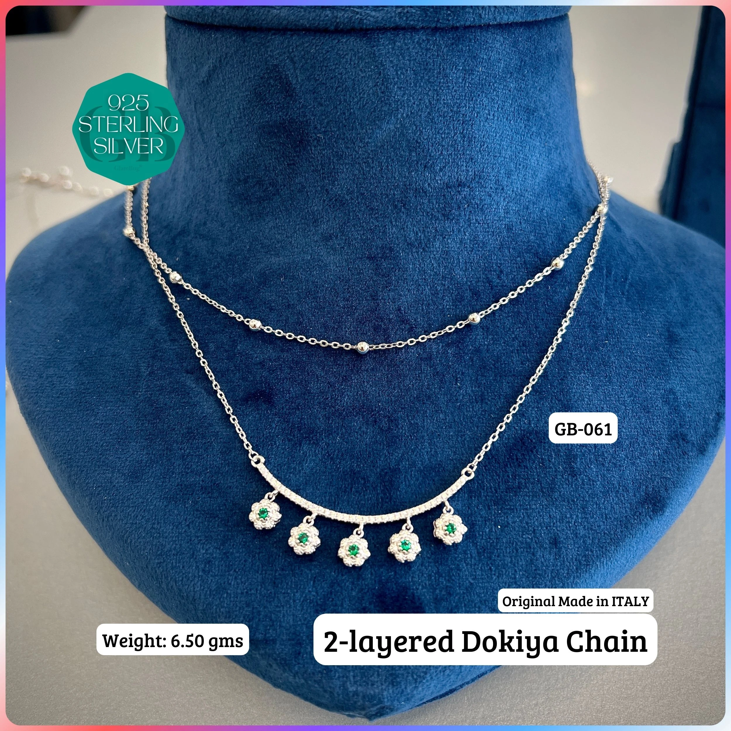 PREMIUM CHAINS DOKIA - Premium 925 Silver Jewellery - SKU: GB-061-001 - Hyderabad Silver Importers