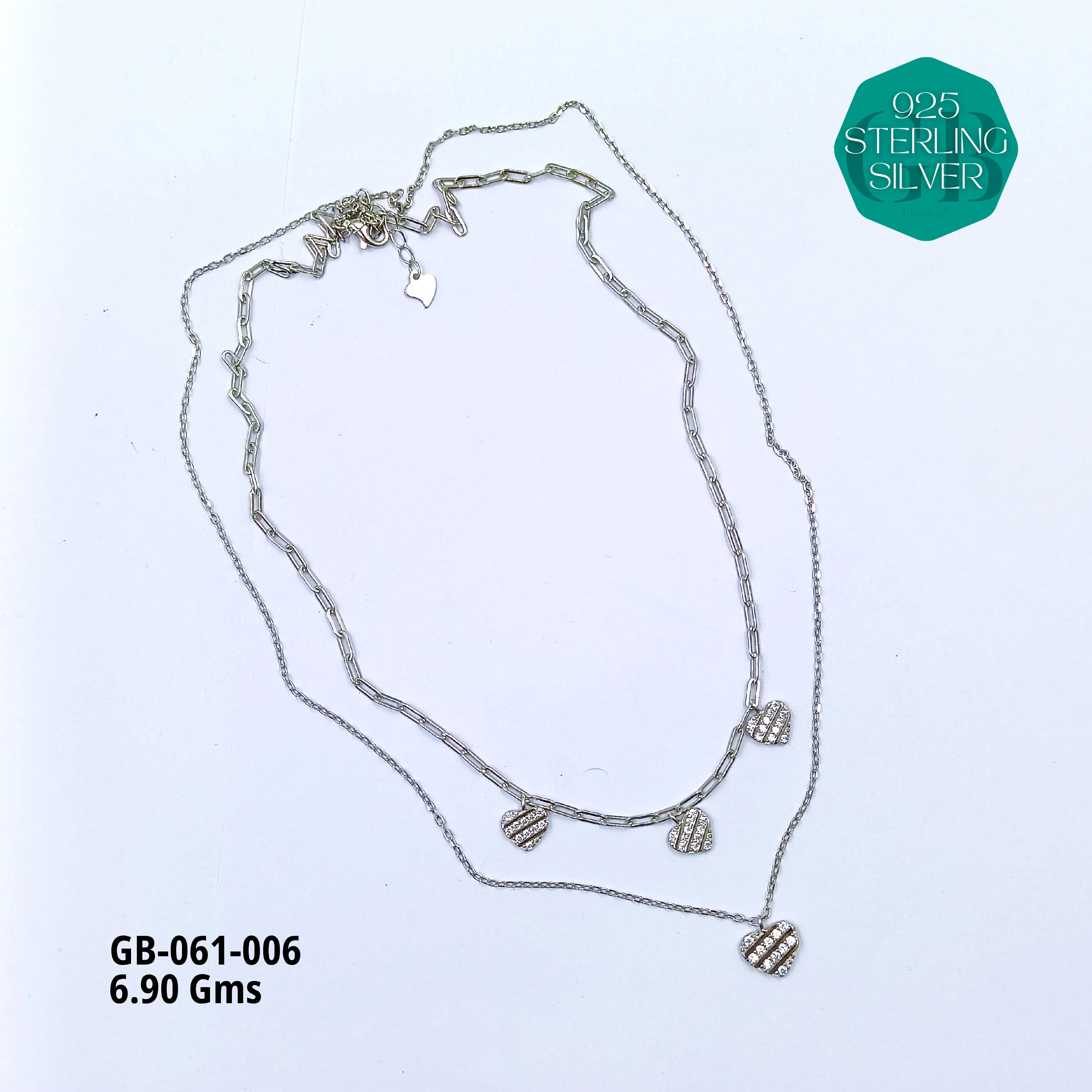 PREMIUM CHAINS DOKIA - Premium 925 Silver Jewellery - SKU: GB-061-006 - Hyderabad Silver Importers