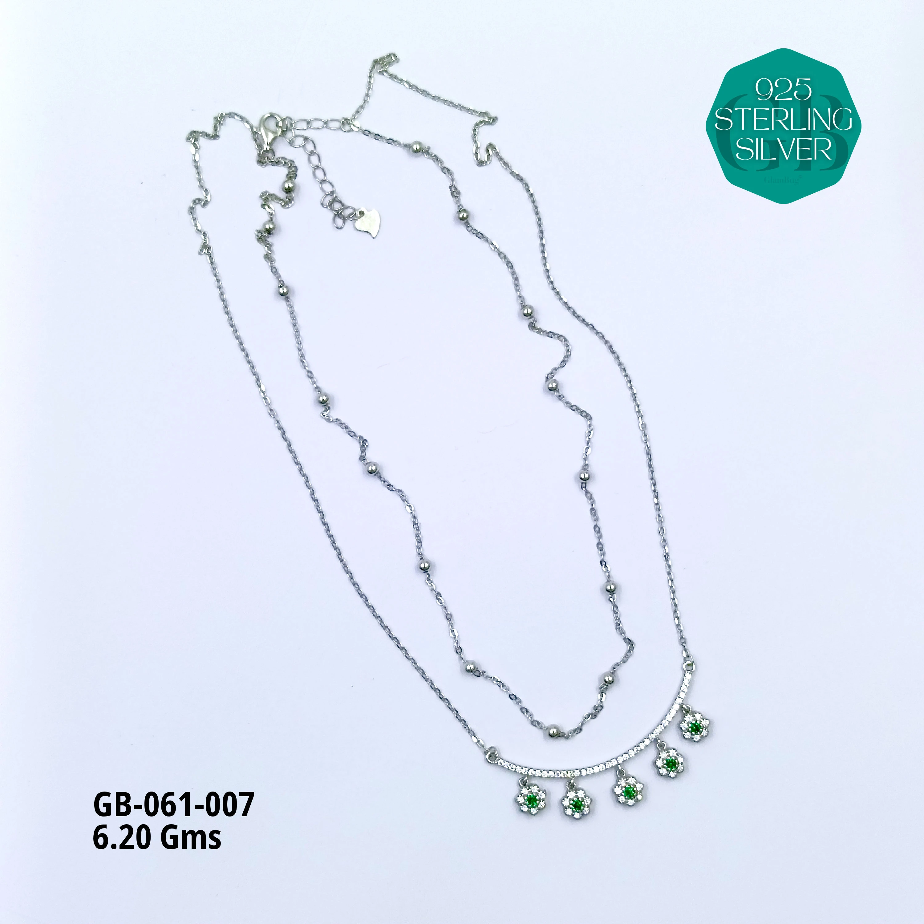 PREMIUM CHAINS DOKIA - Premium 925 Silver Jewellery - SKU: GB-061-007 - Hyderabad Silver Importers