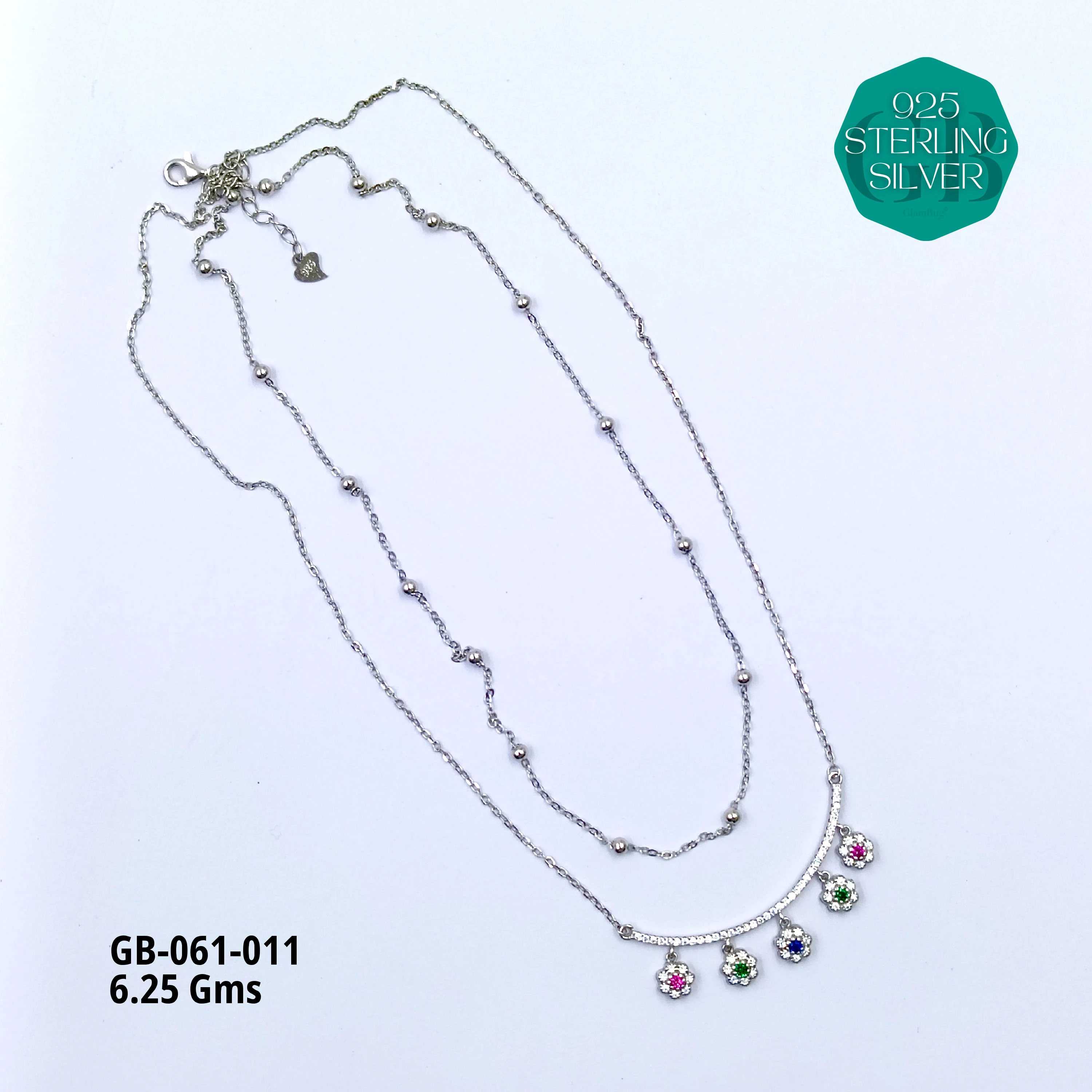 PREMIUM CHAINS DOKIA - Premium 925 Silver Jewellery - SKU: GB-061-011 - Hyderabad Silver Importers