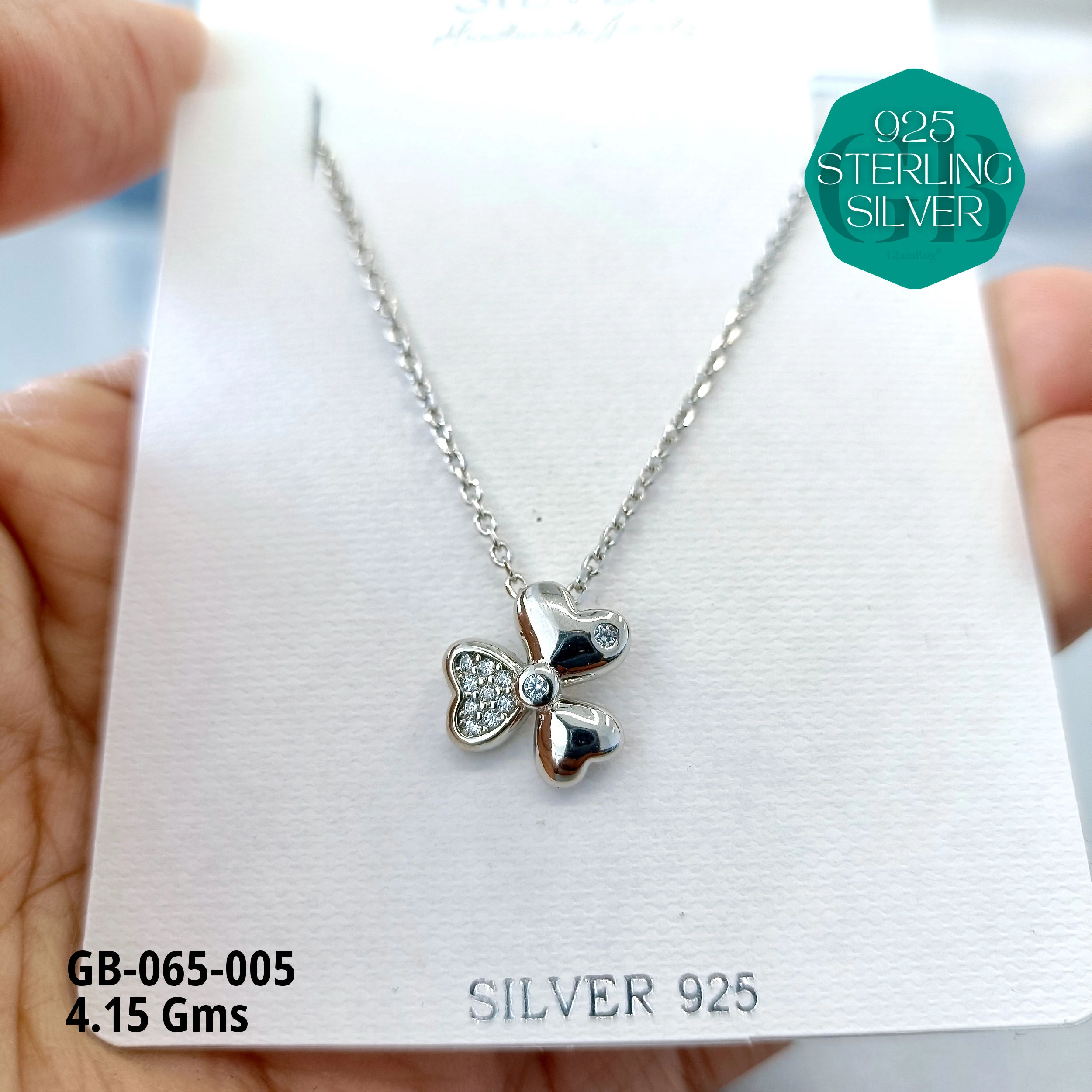 PREMIUM PEARLS + CZ DOKIYA CHAINS - Premium 925 Silver Jewellery - SKU: GB-065-005 - Hyderabad Silver Importers