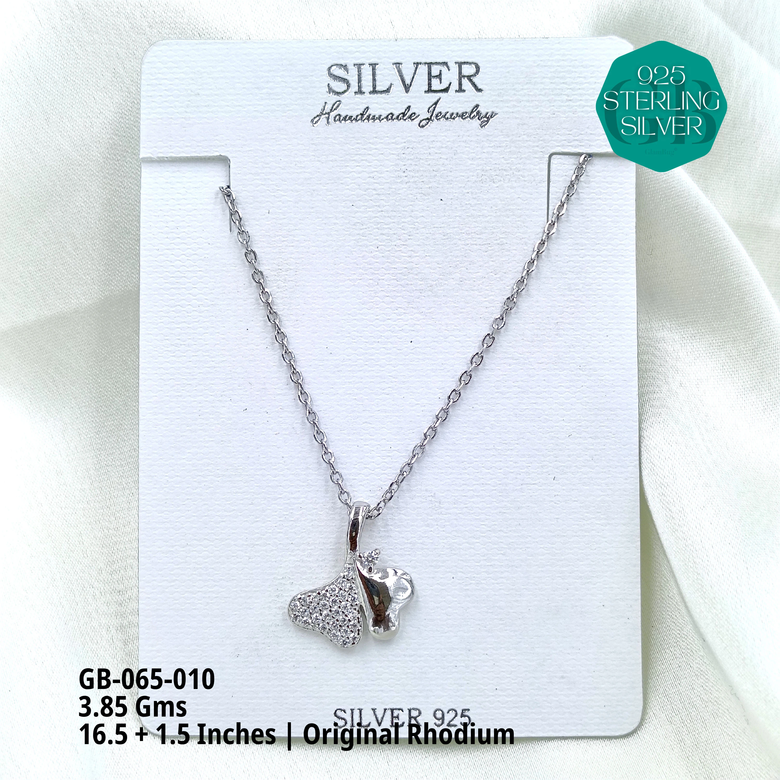 PREMIUM PEARLS + CZ DOKIYA CHAINS - Premium 925 Silver Jewellery - SKU: GB-065-010 - Hyderabad Silver Importers