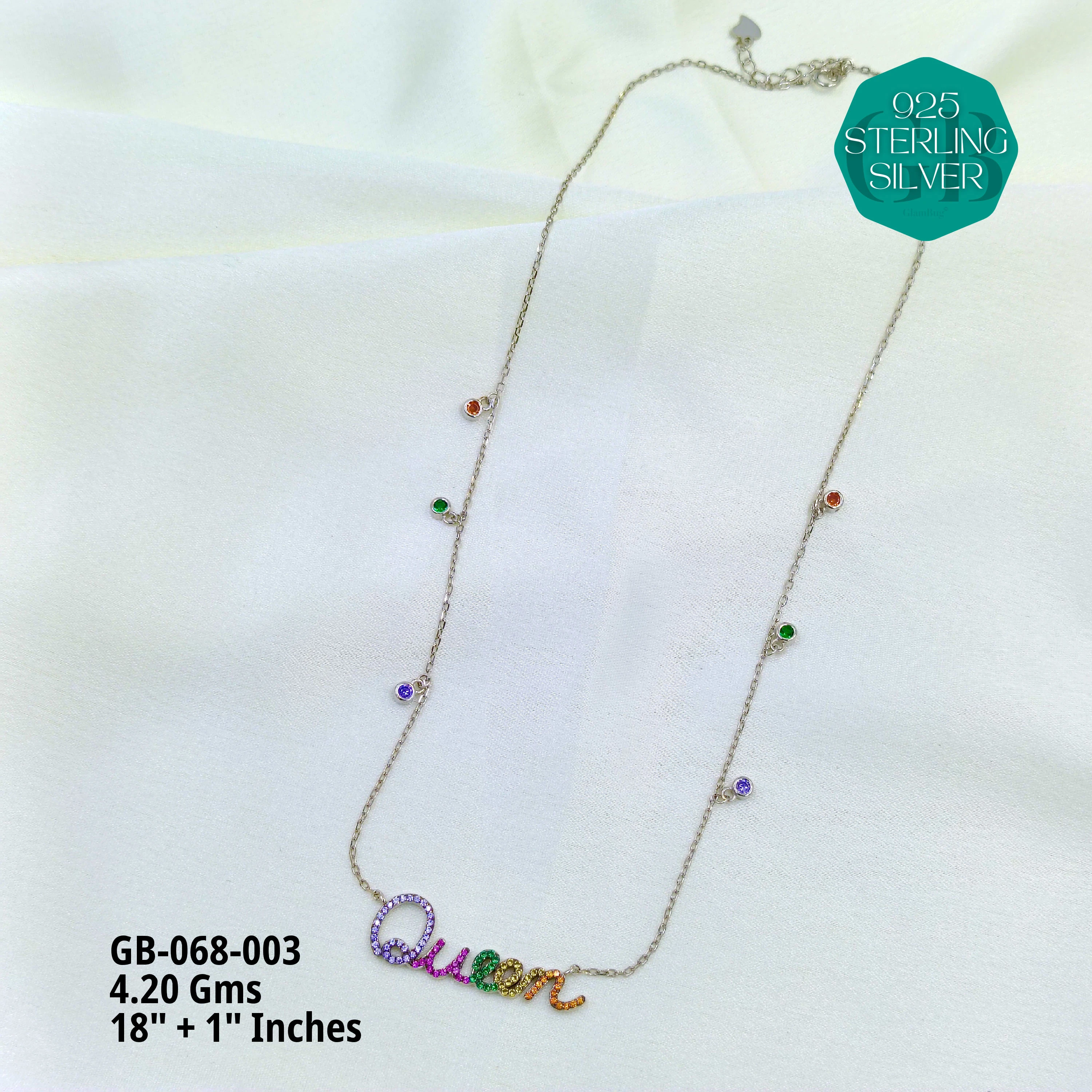 CHARMING ELEGANCE CHAINS - Premium 925 Silver Jewellery - SKU: GB-068-003 - Hyderabad Silver Importers