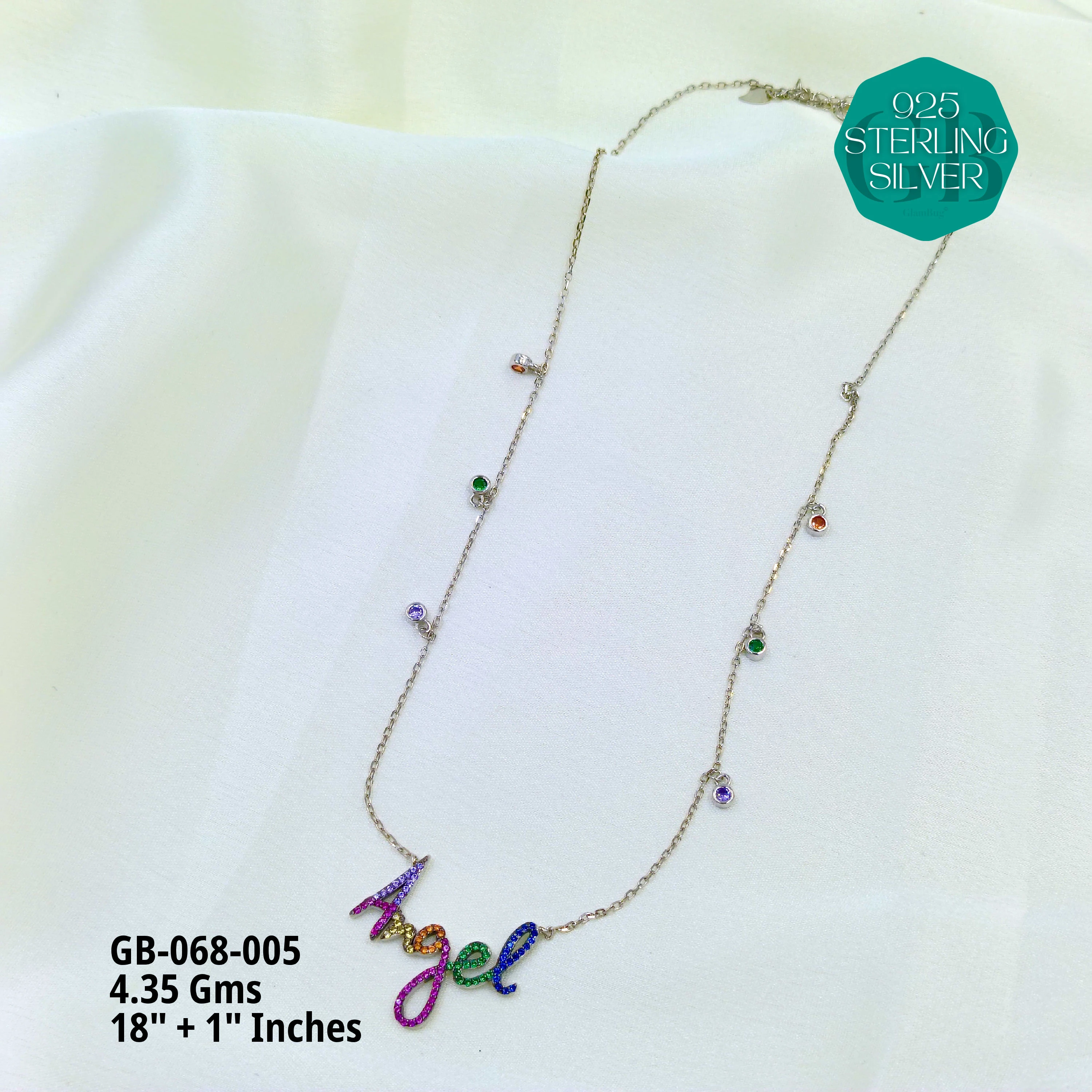 CHARMING ELEGANCE CHAINS - Premium 925 Silver Jewellery - SKU: GB-068-005 - Hyderabad Silver Importers