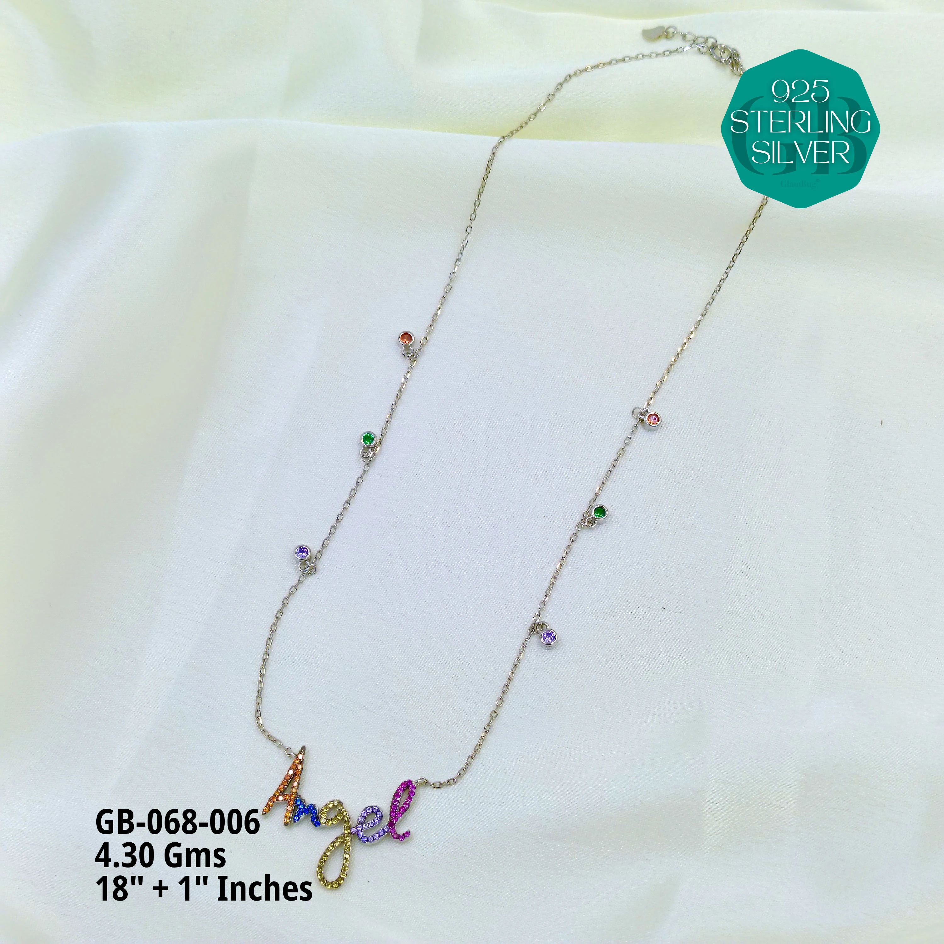 CHARMING ELEGANCE CHAINS - Premium 925 Silver Jewellery - SKU: GB-068-006 - Hyderabad Silver Importers