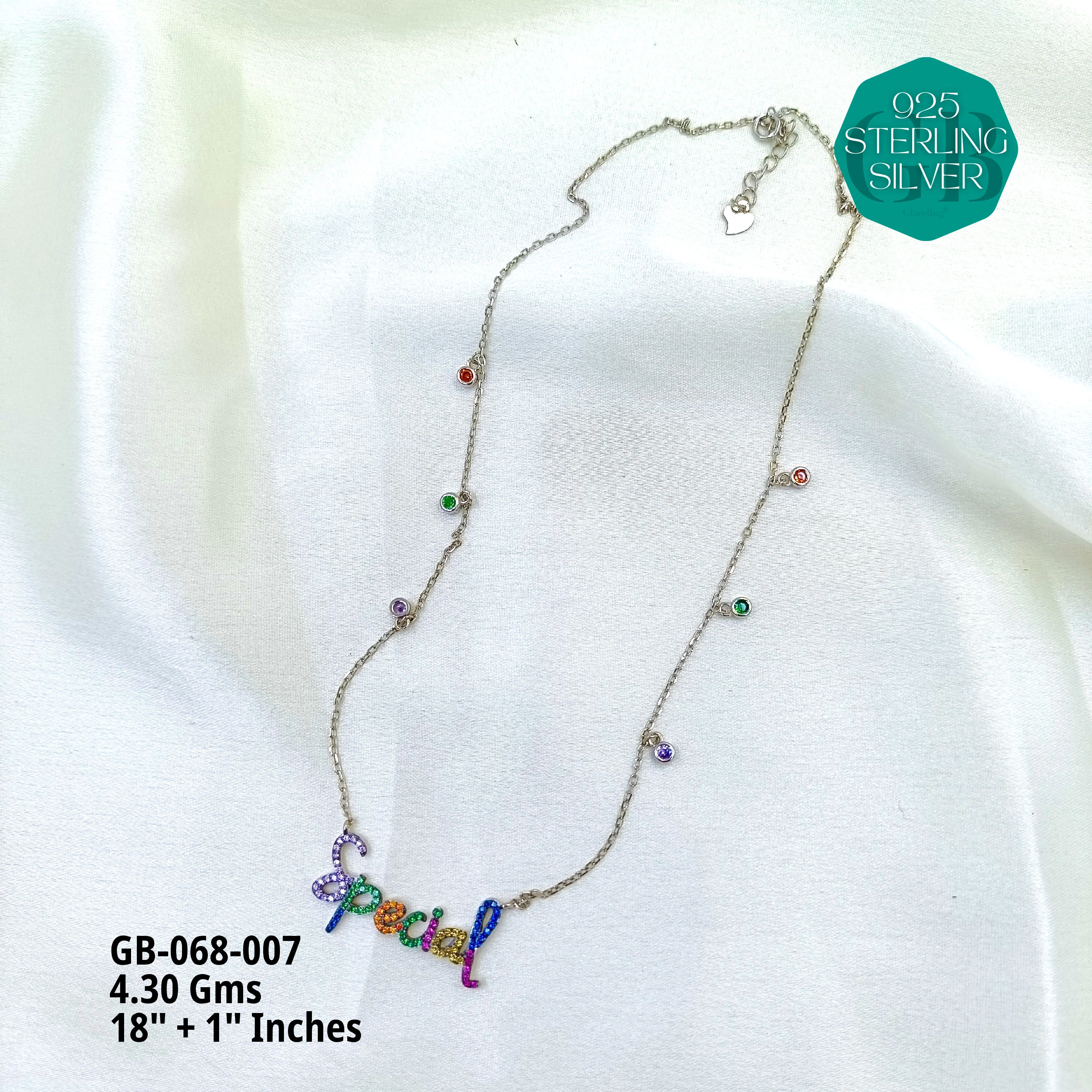 CHARMING ELEGANCE CHAINS - Premium 925 Silver Jewellery - SKU: GB-068-007 - Hyderabad Silver Importers