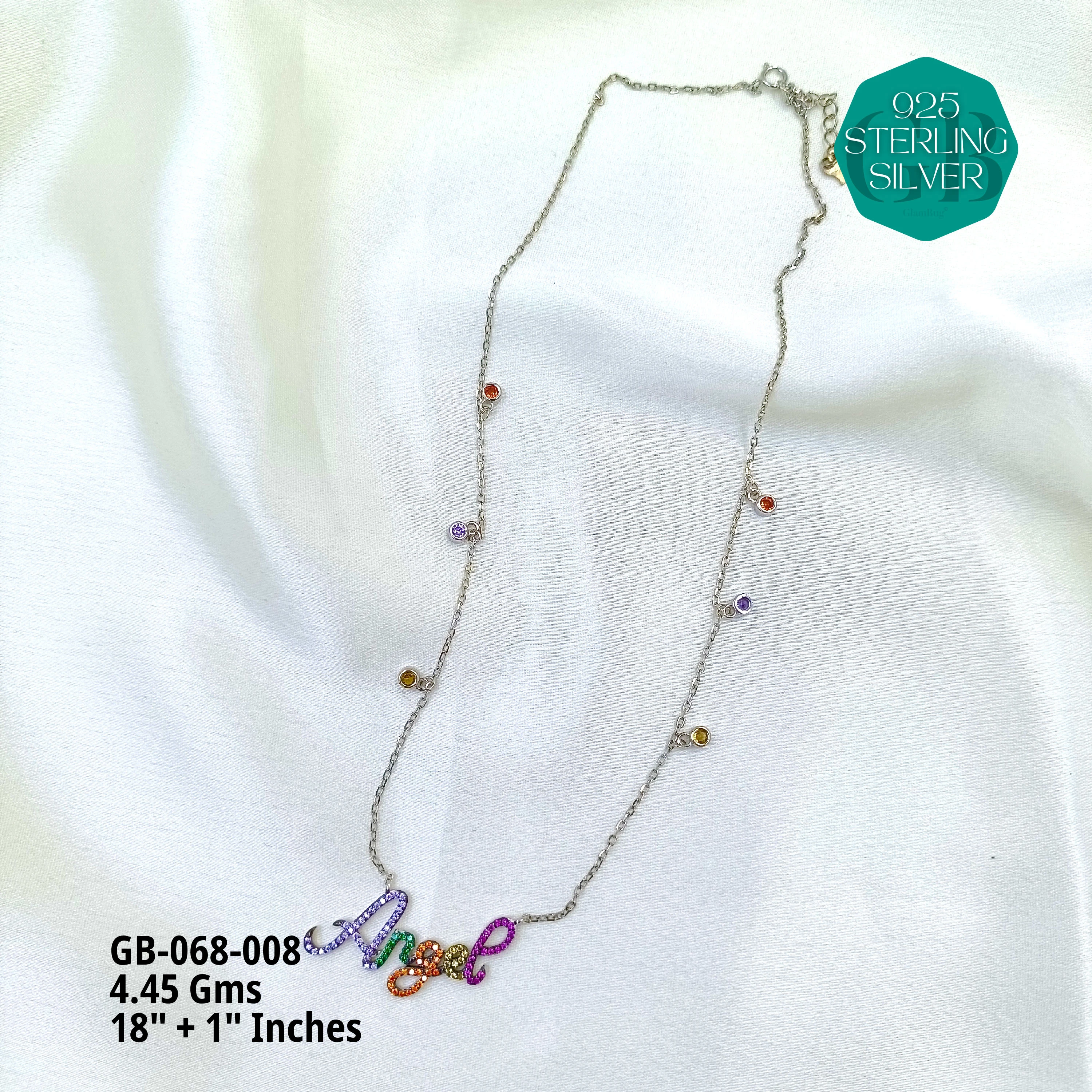 CHARMING ELEGANCE CHAINS - Premium 925 Silver Jewellery - SKU: GB-068-008 - Hyderabad Silver Importers