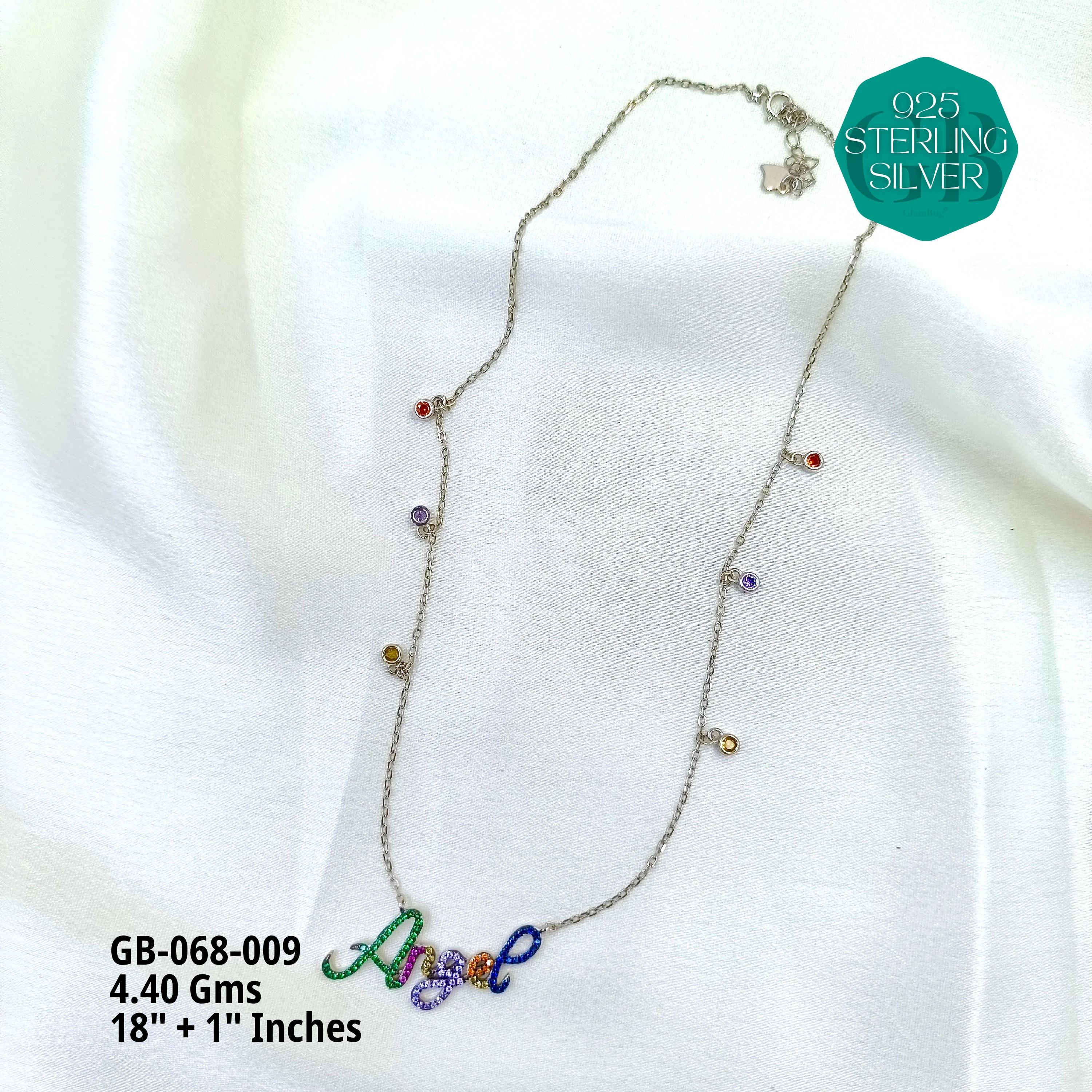 CHARMING ELEGANCE CHAINS - Premium 925 Silver Jewellery - SKU: GB-068-009 - Hyderabad Silver Importers