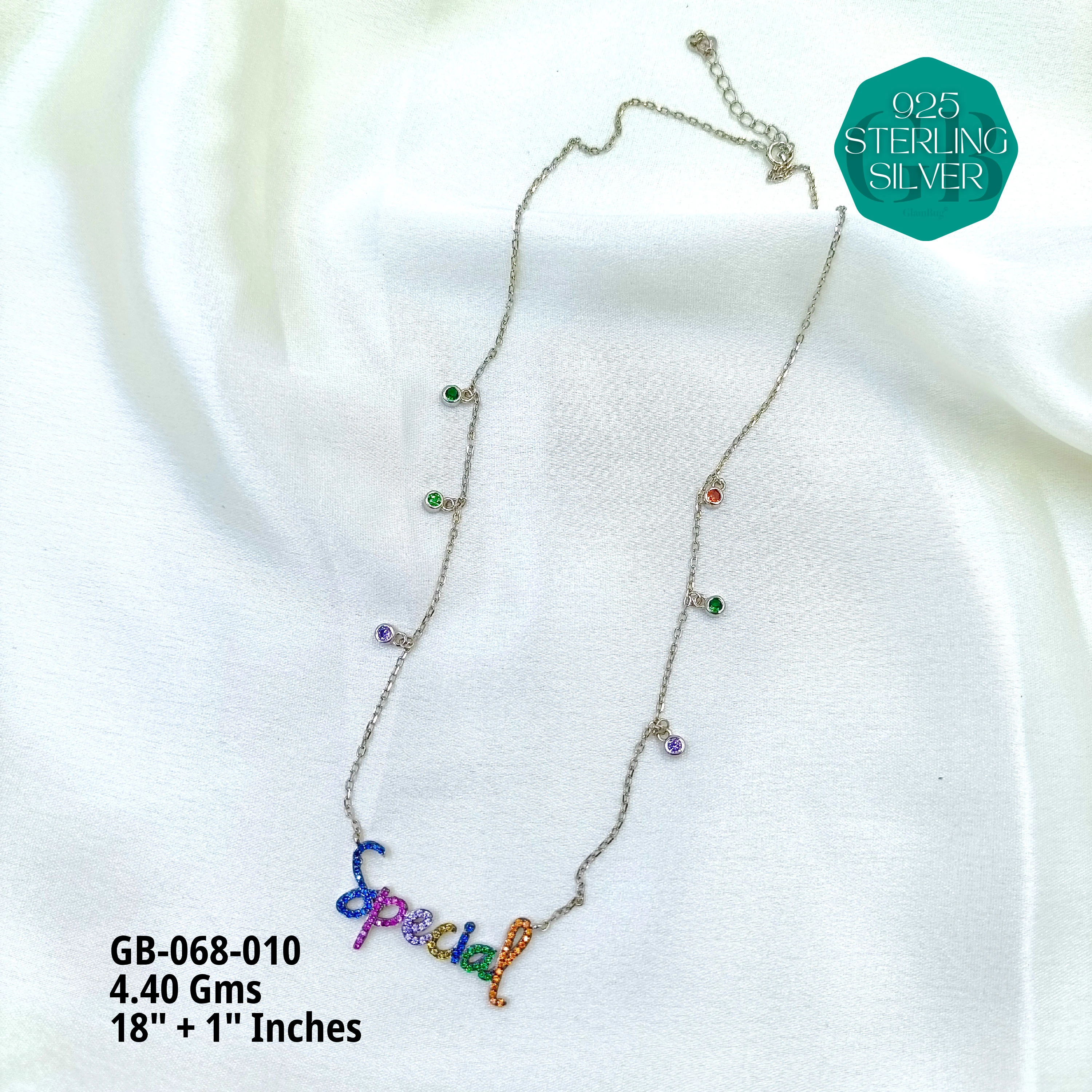 CHARMING ELEGANCE CHAINS - Premium 925 Silver Jewellery - SKU: GB-068-010 - Hyderabad Silver Importers