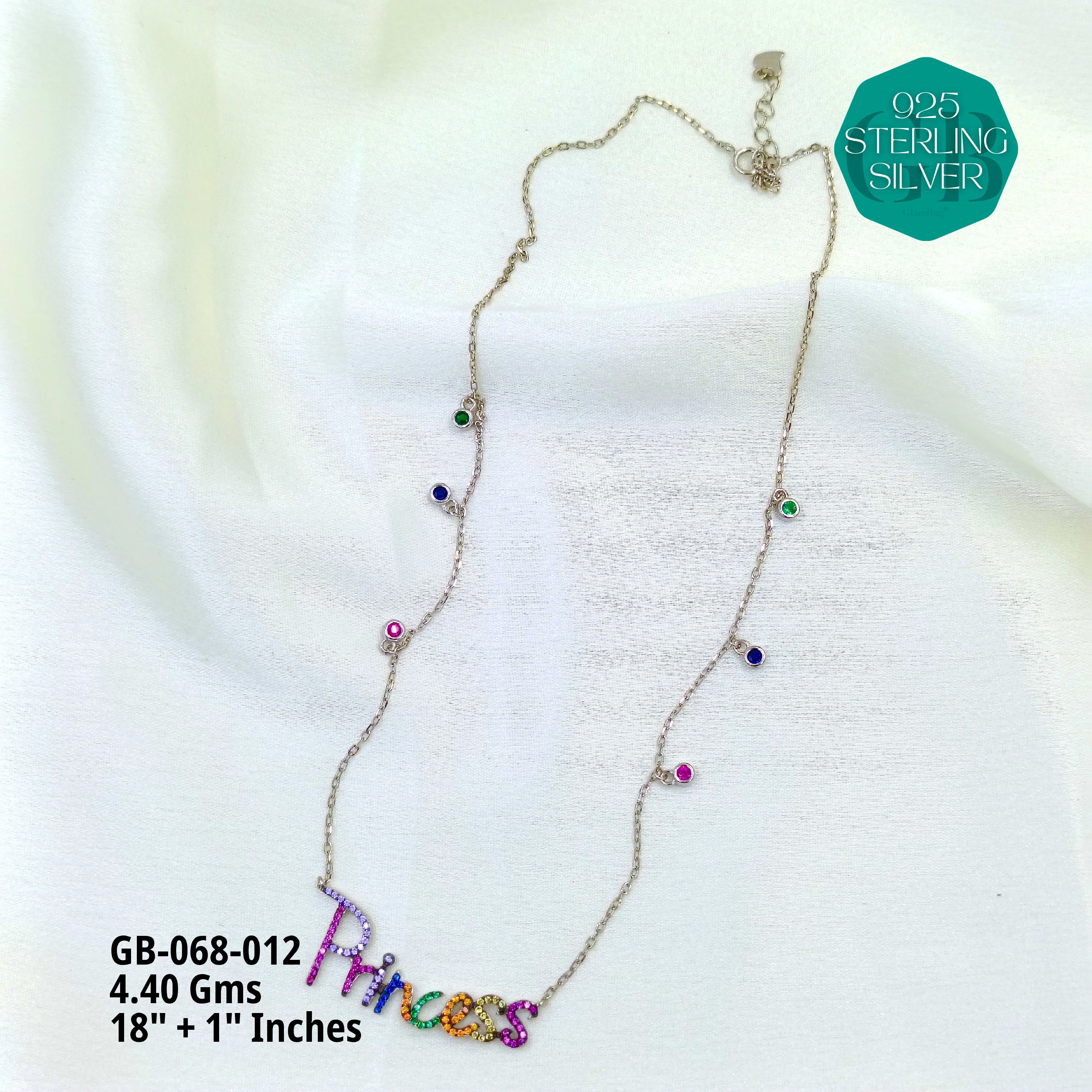 CHARMING ELEGANCE CHAINS - Premium 925 Silver Jewellery - SKU: GB-068-012 - Hyderabad Silver Importers