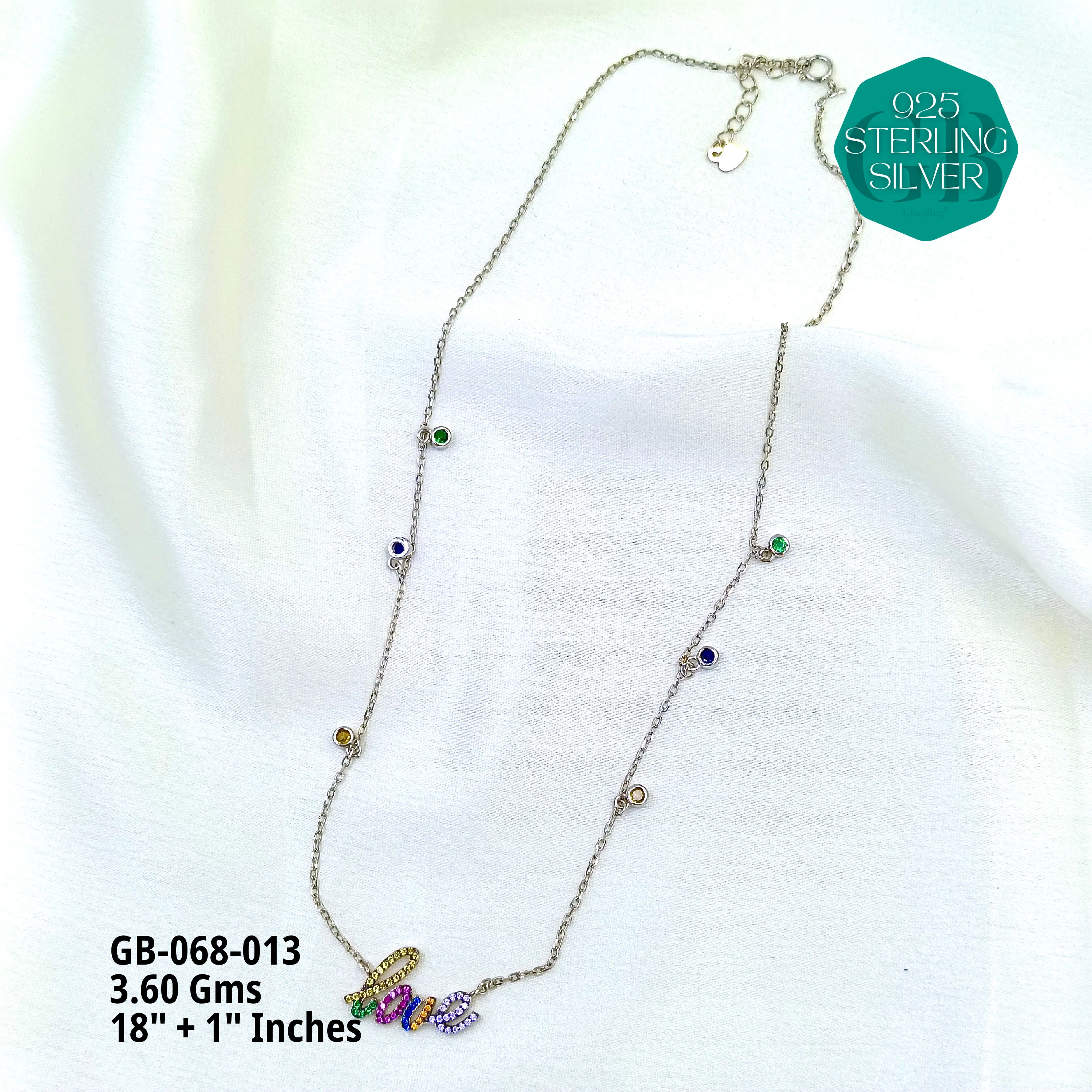 CHARMING ELEGANCE CHAINS - Premium 925 Silver Jewellery - SKU: GB-068-013 - Hyderabad Silver Importers