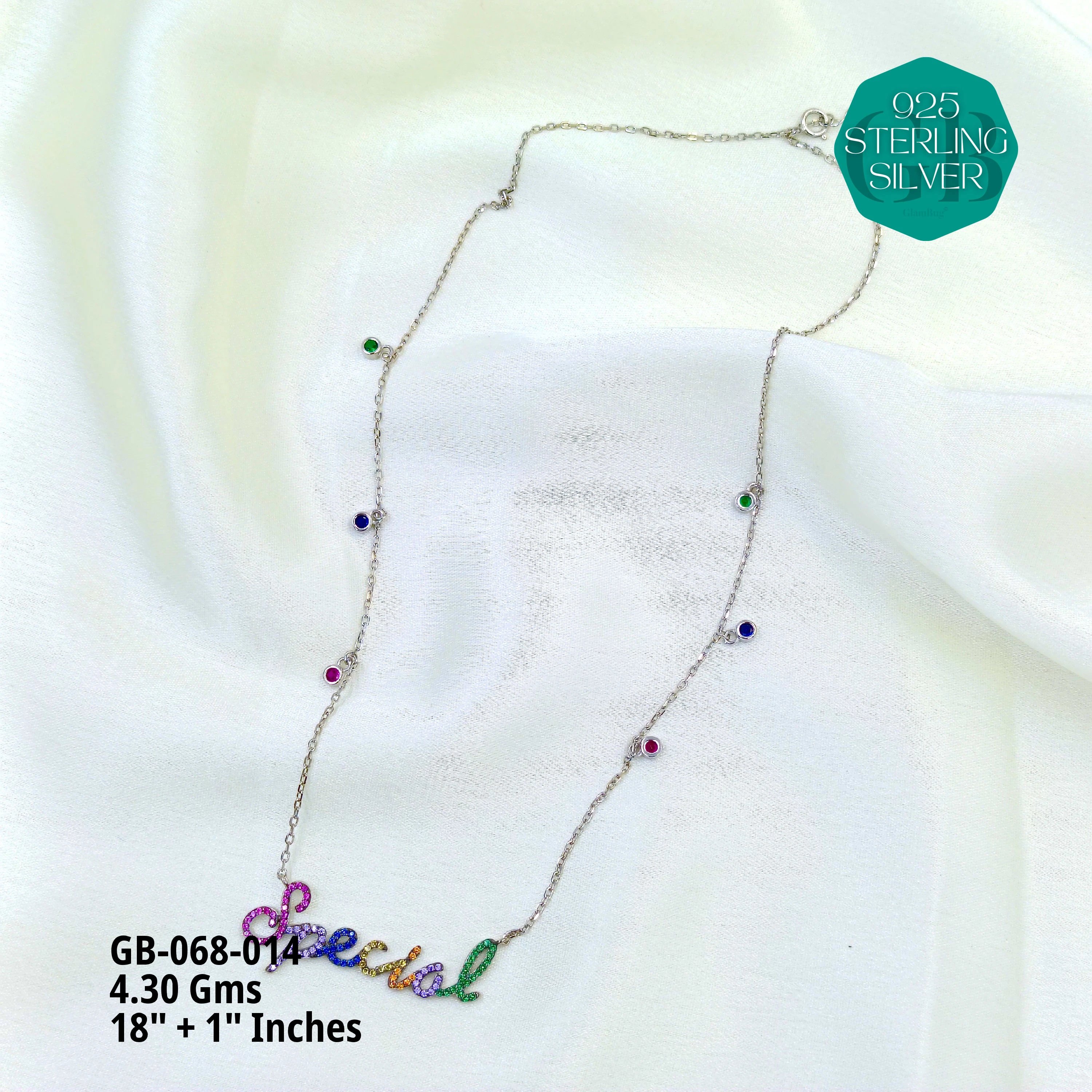 CHARMING ELEGANCE CHAINS - Premium 925 Silver Jewellery - SKU: GB-068-014 - Hyderabad Silver Importers