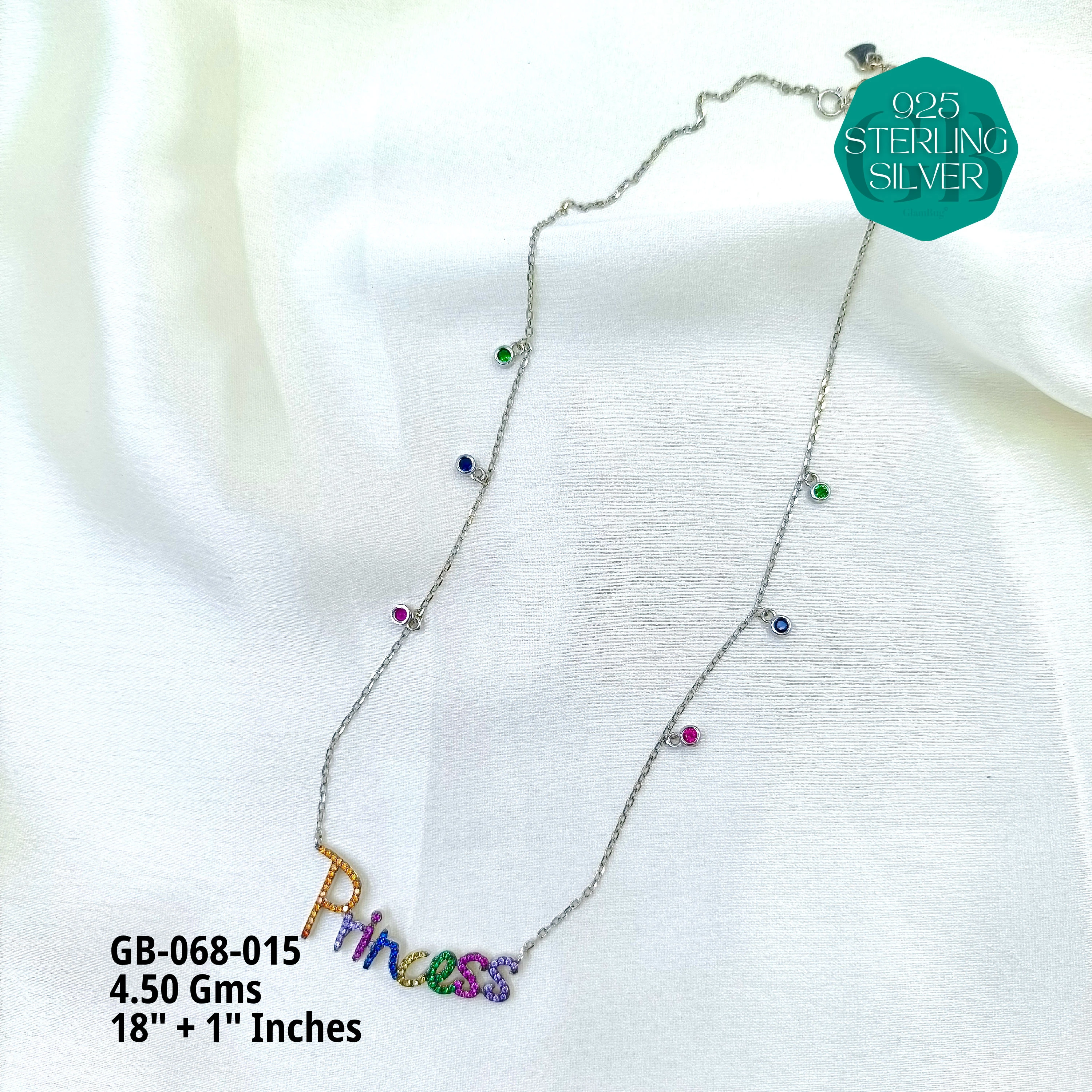 CHARMING ELEGANCE CHAINS - Premium 925 Silver Jewellery - SKU: GB-068-015 - Hyderabad Silver Importers