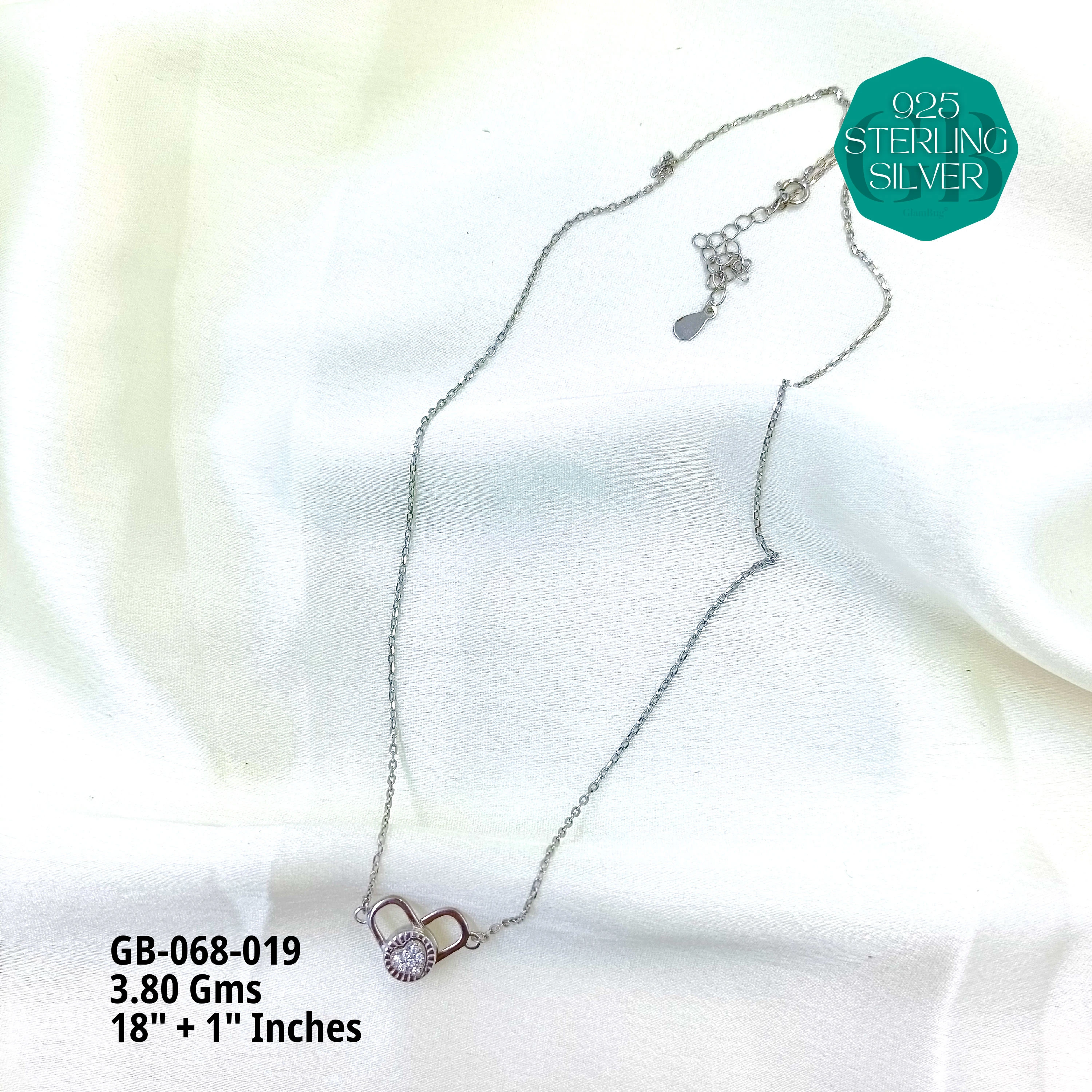 CHARMING ELEGANCE CHAINS - Premium 925 Silver Jewellery - SKU: GB-068-019 - Hyderabad Silver Importers