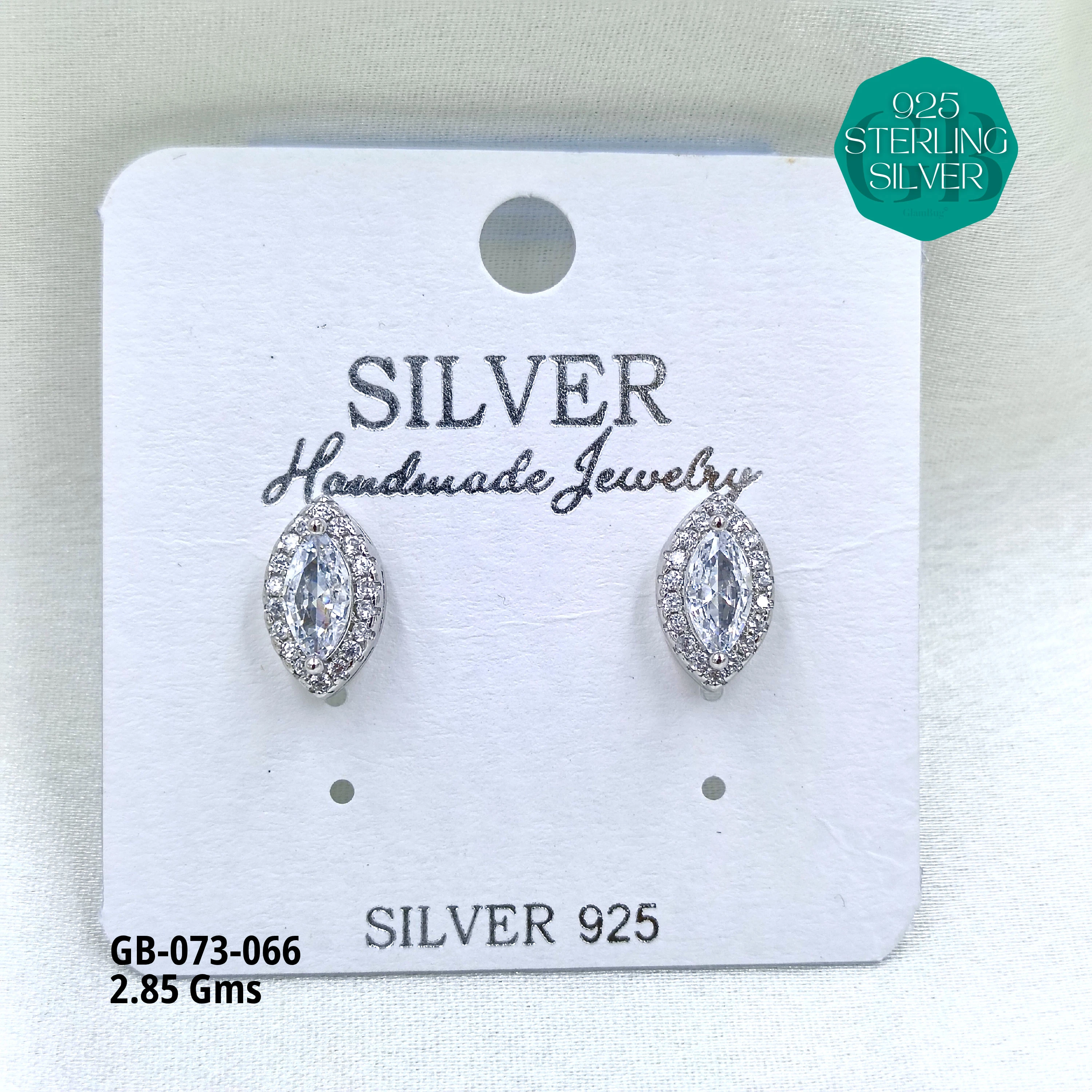 SOUTH SCREW COLOUR SOLITAIRE - Premium 925 Silver Jewellery - SKU: GB-073-066 - Hyderabad Silver Importers