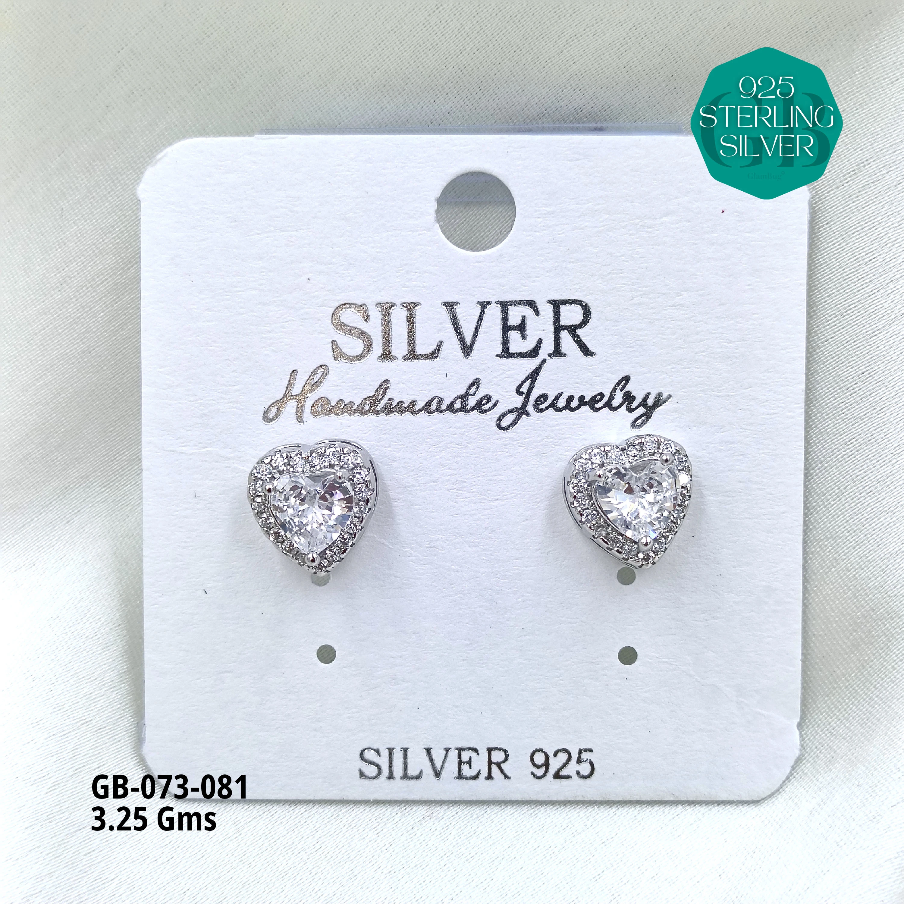 SOUTH SCREW COLOUR SOLITAIRE - Premium 925 Silver Jewellery - SKU: GB-073-081 - Hyderabad Silver Importers