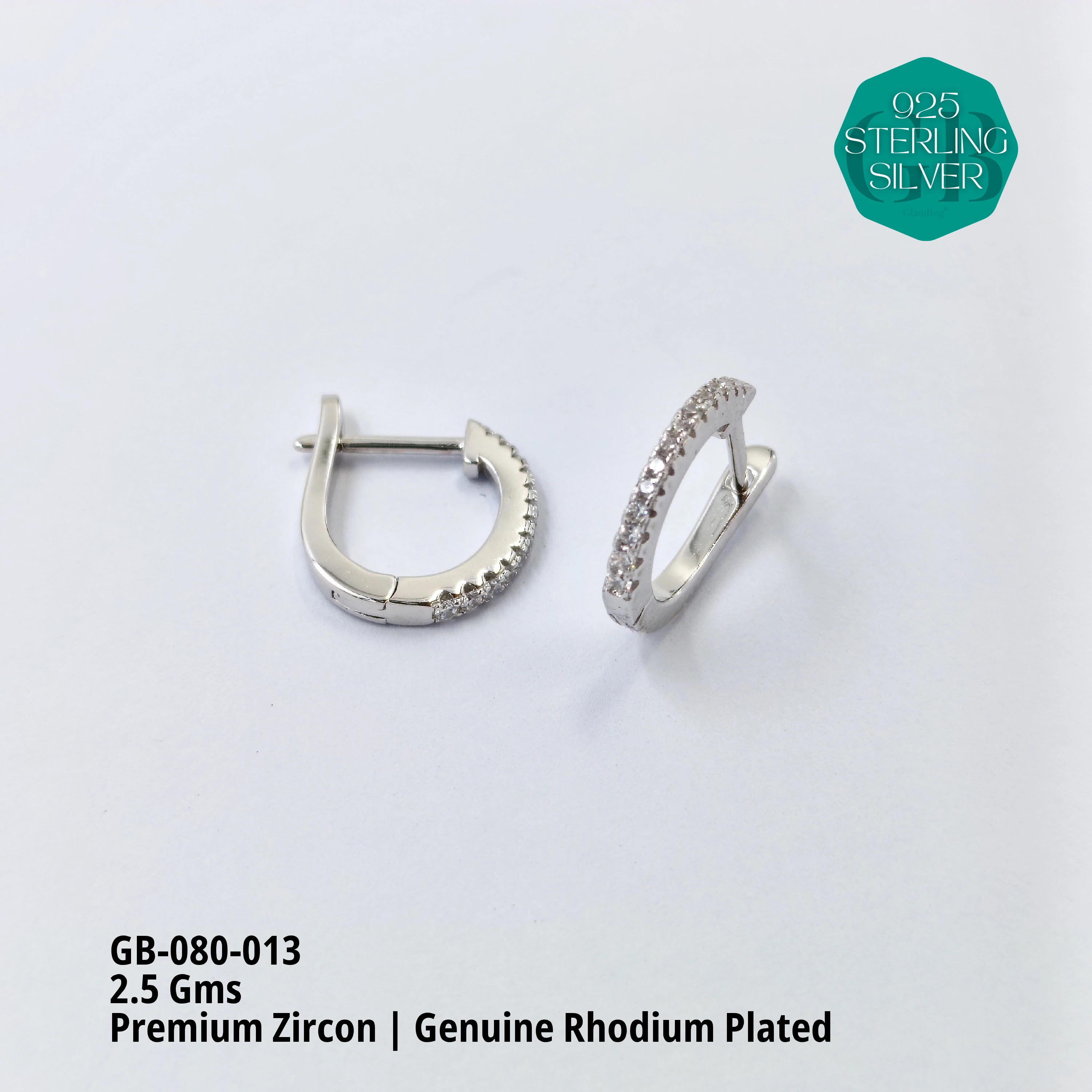 Mesmerizing Fusion - Premium Earrings - Premium 925 Silver Jewellery - SKU: GB-080-013 - Hyderabad Silver Importers