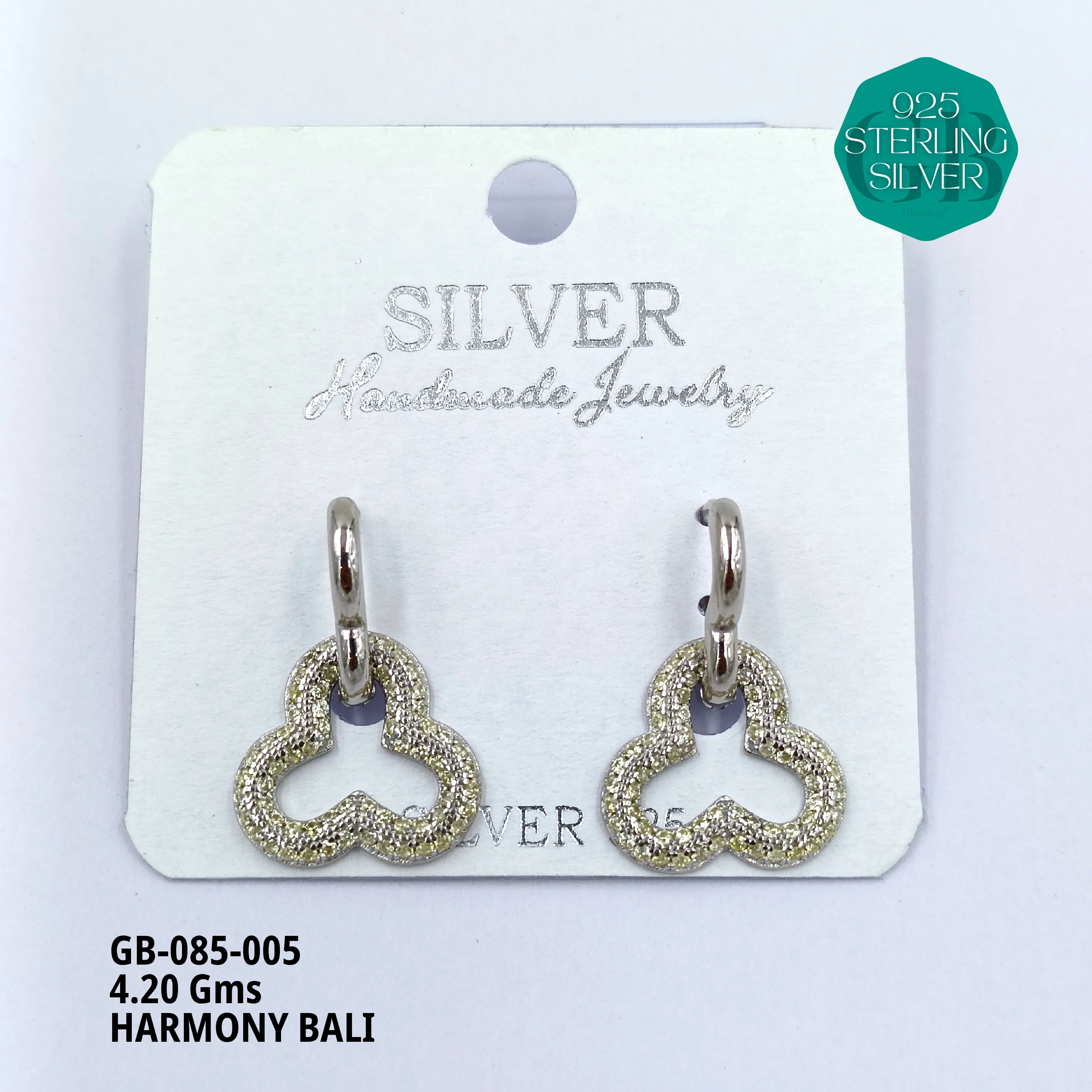 HARMONY BALI - Premium 925 Silver Jewellery - SKU: GB-085-005 - Hyderabad Silver Importers