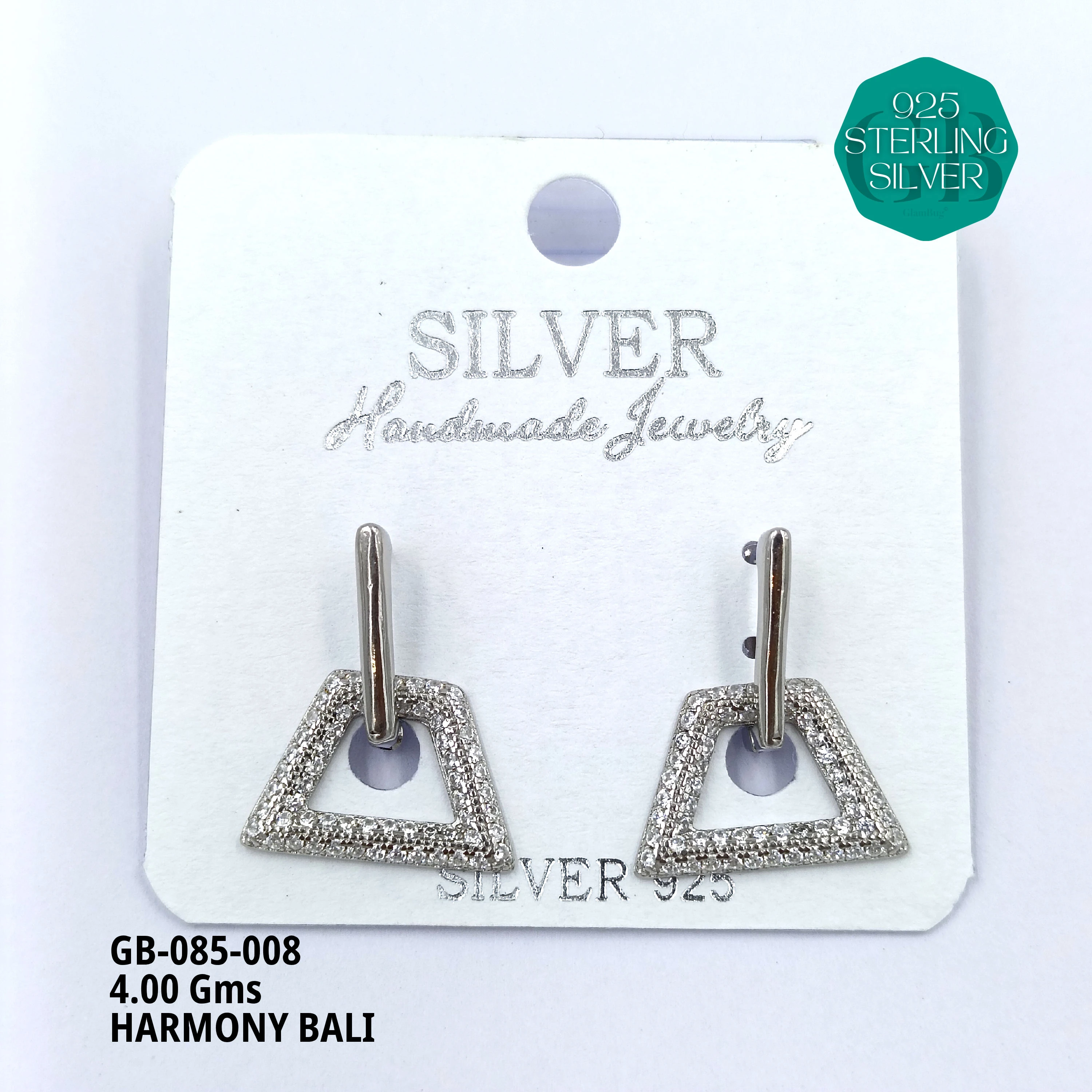 HARMONY BALI - Premium 925 Silver Jewellery - SKU: GB-085-008 - Hyderabad Silver Importers