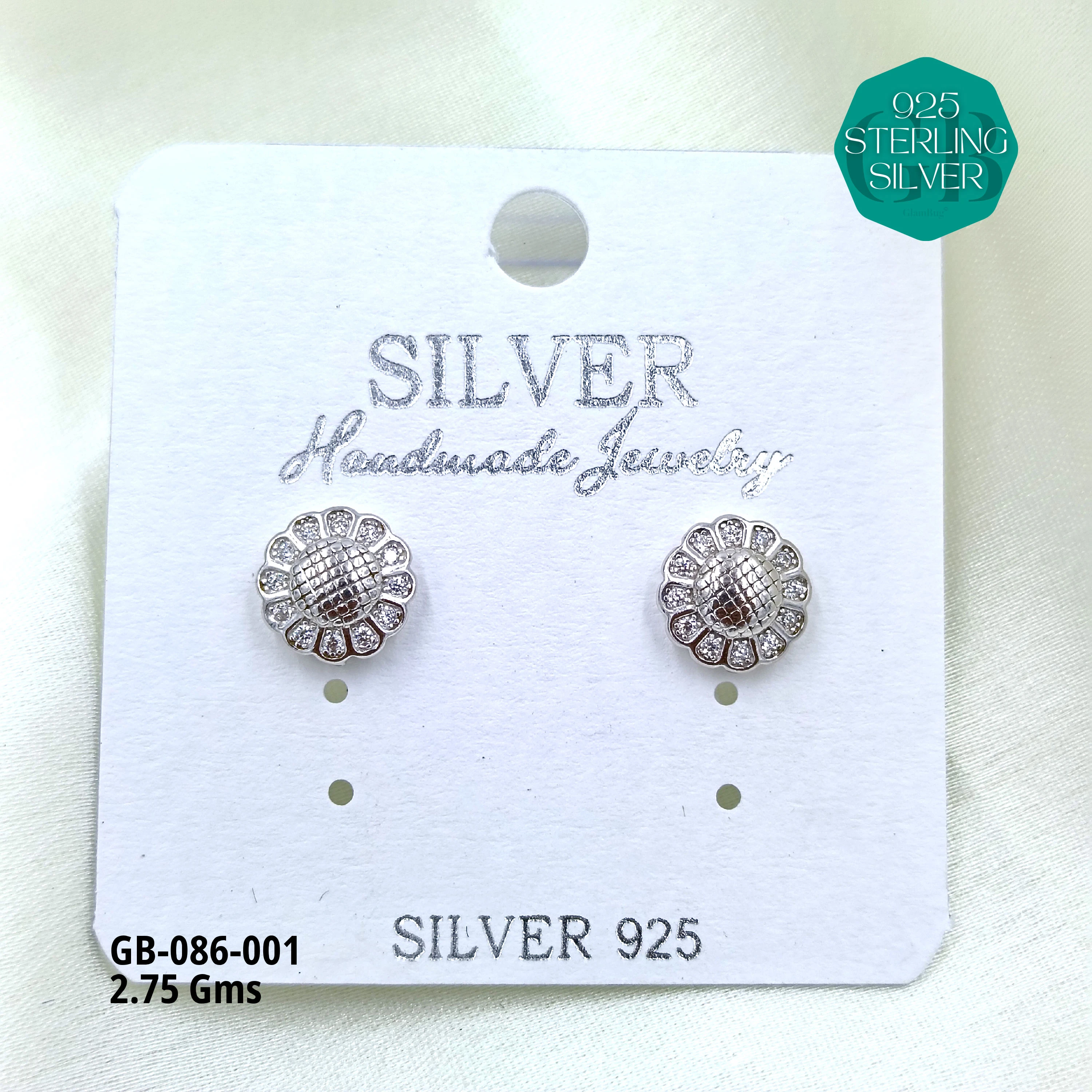 MICRO STUDS 2GMS - Premium 925 Silver Jewellery - SKU: GB-086-001 - Hyderabad Silver Importers