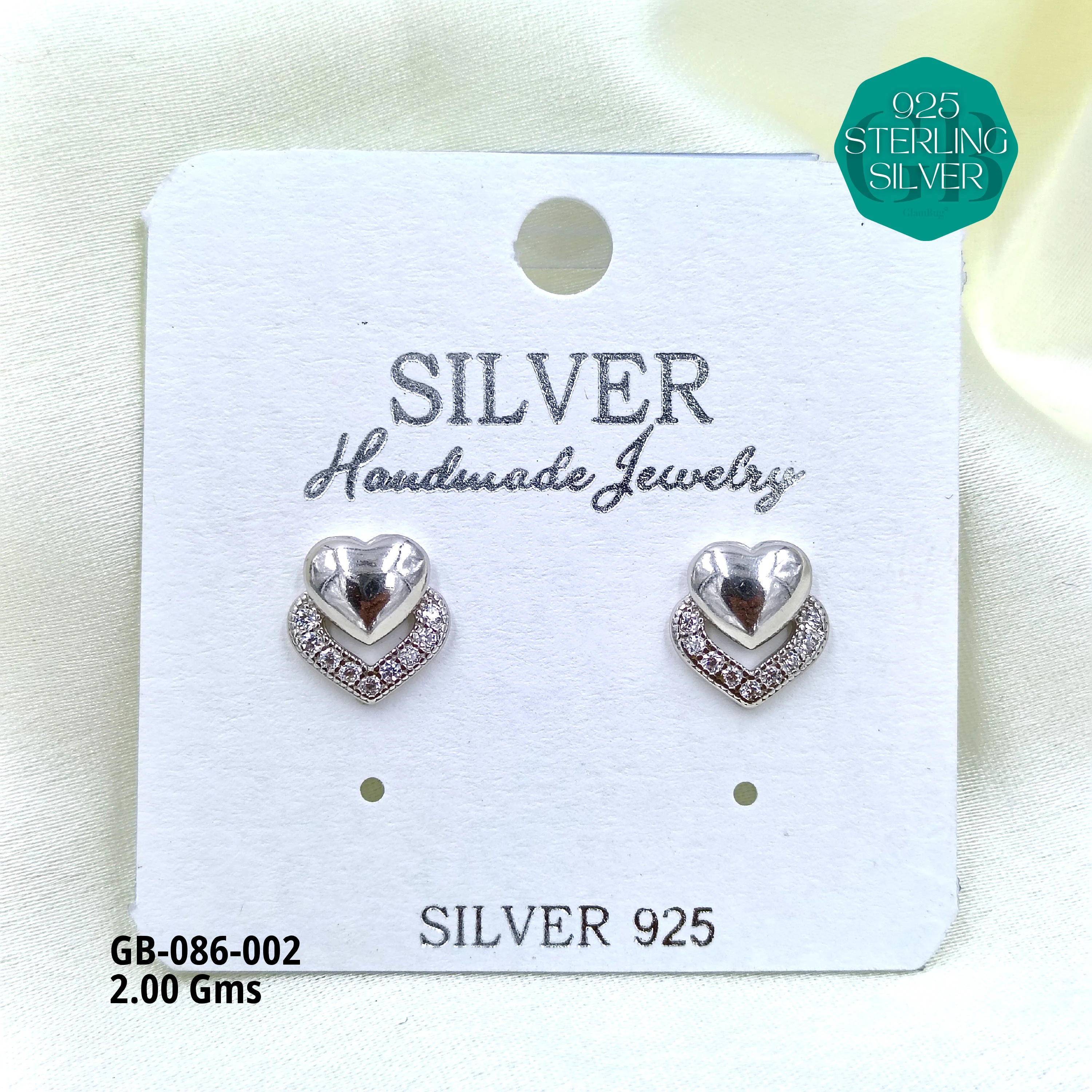 MICRO STUDS 2GMS - Premium 925 Silver Jewellery - SKU: GB-086-002 - Hyderabad Silver Importers