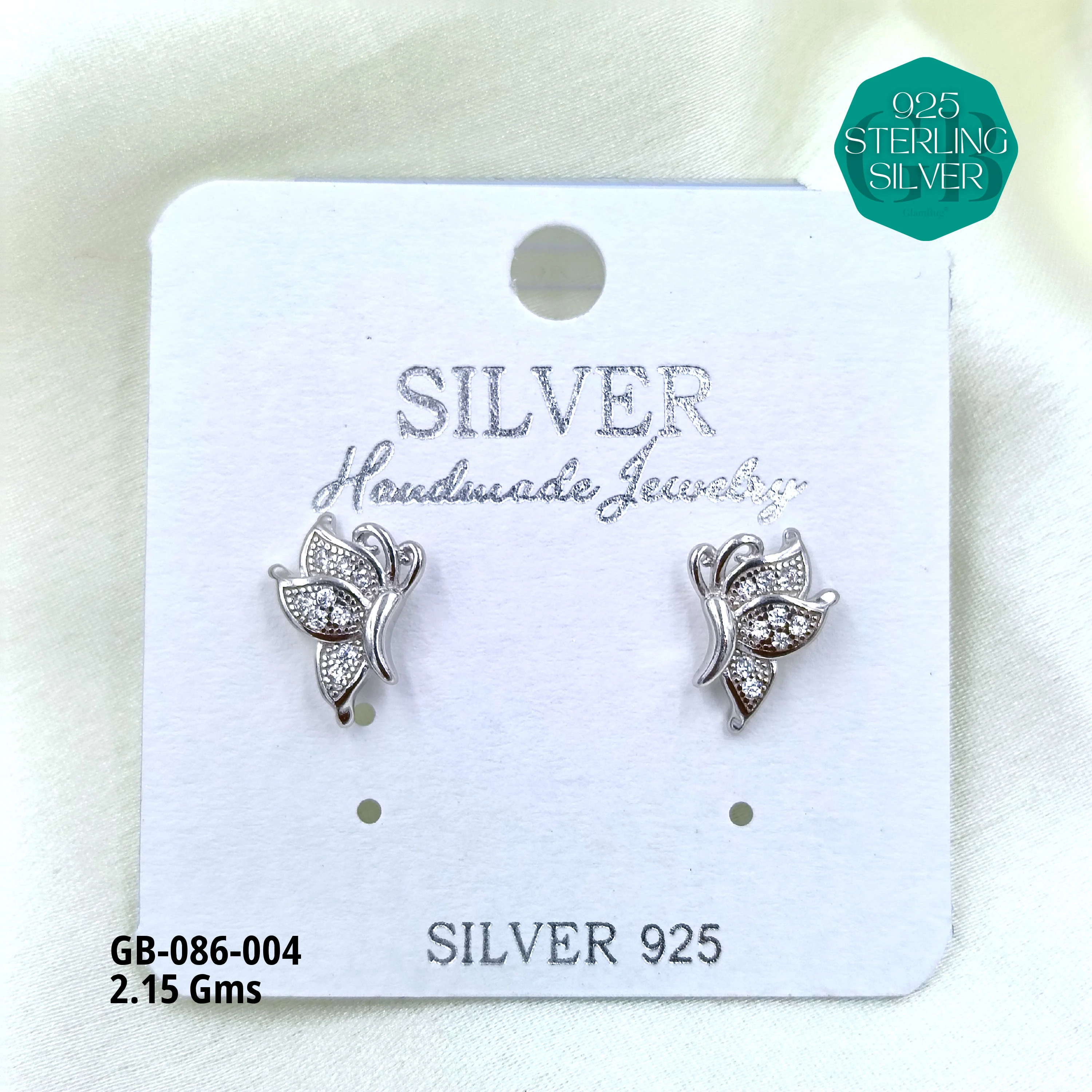 MICRO STUDS 2GMS - Premium 925 Silver Jewellery - SKU: GB-086-004 - Hyderabad Silver Importers