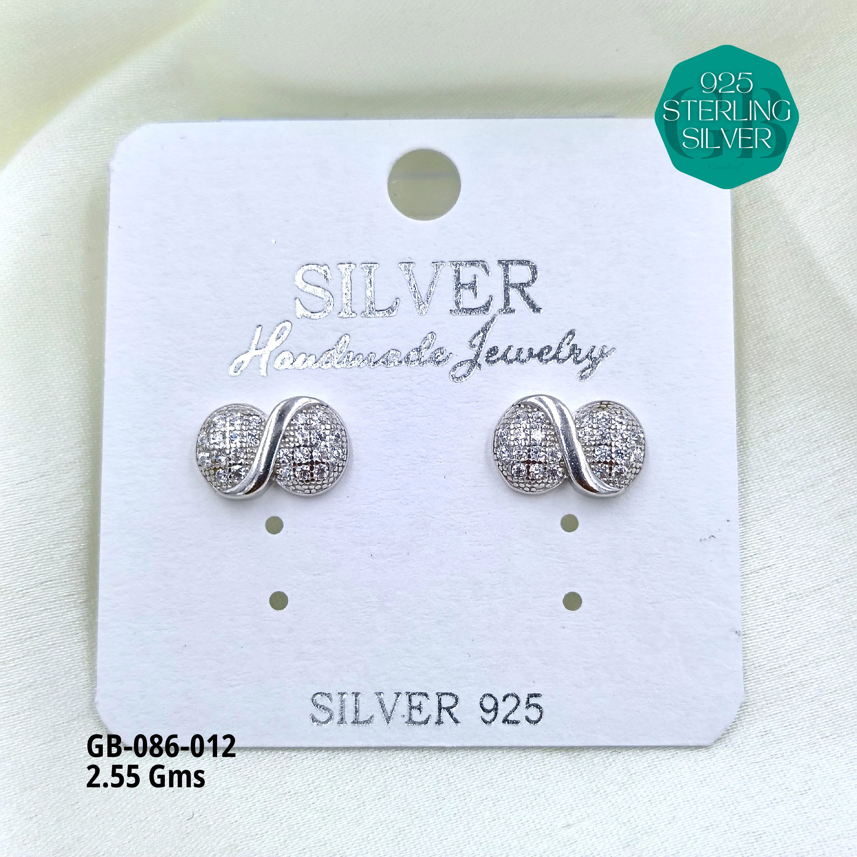 MICRO STUDS 2GMS - Premium 925 Silver Jewellery - SKU: GB-086-012 - Hyderabad Silver Importers