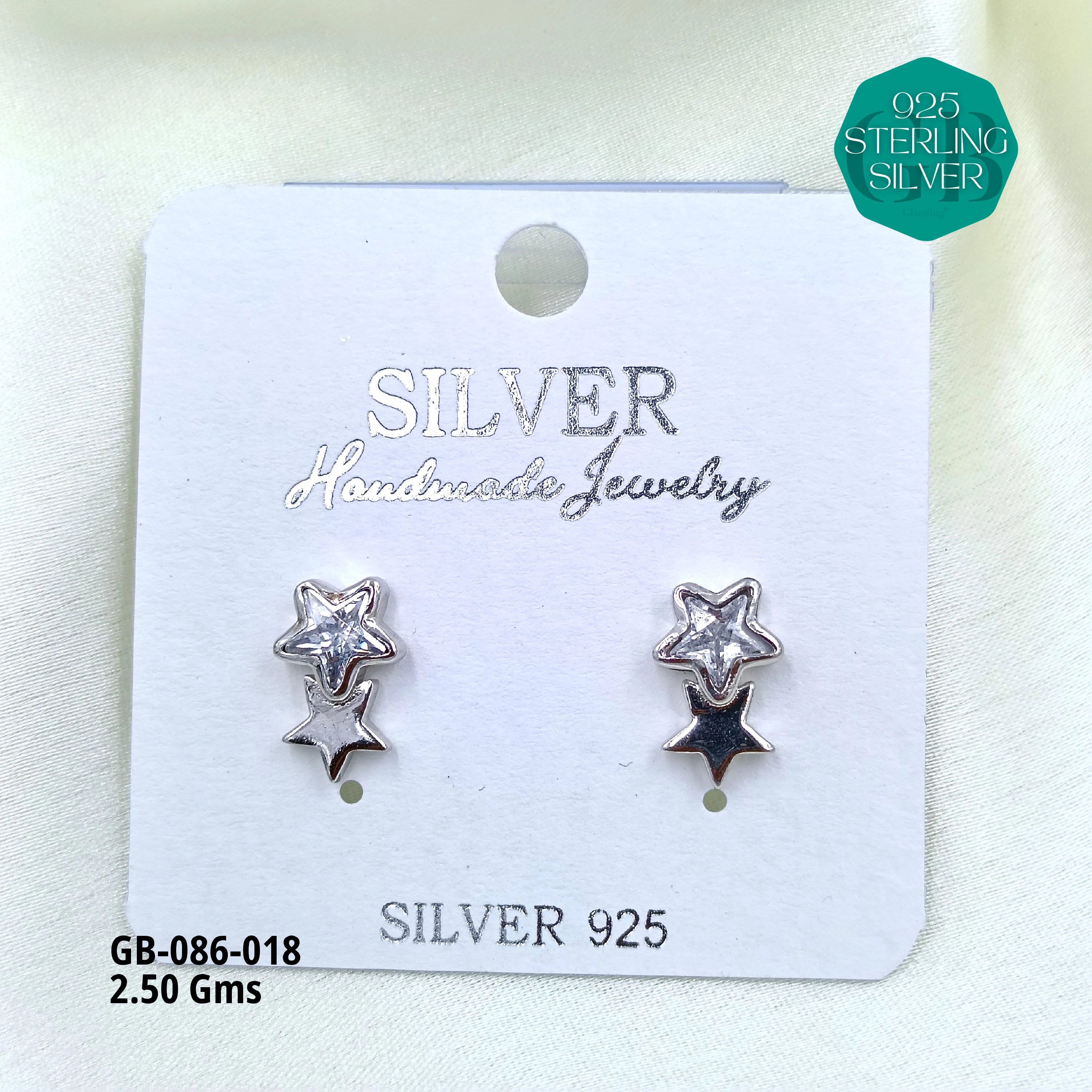 MICRO STUDS 2GMS - Premium 925 Silver Jewellery - SKU: GB-086-018 - Hyderabad Silver Importers