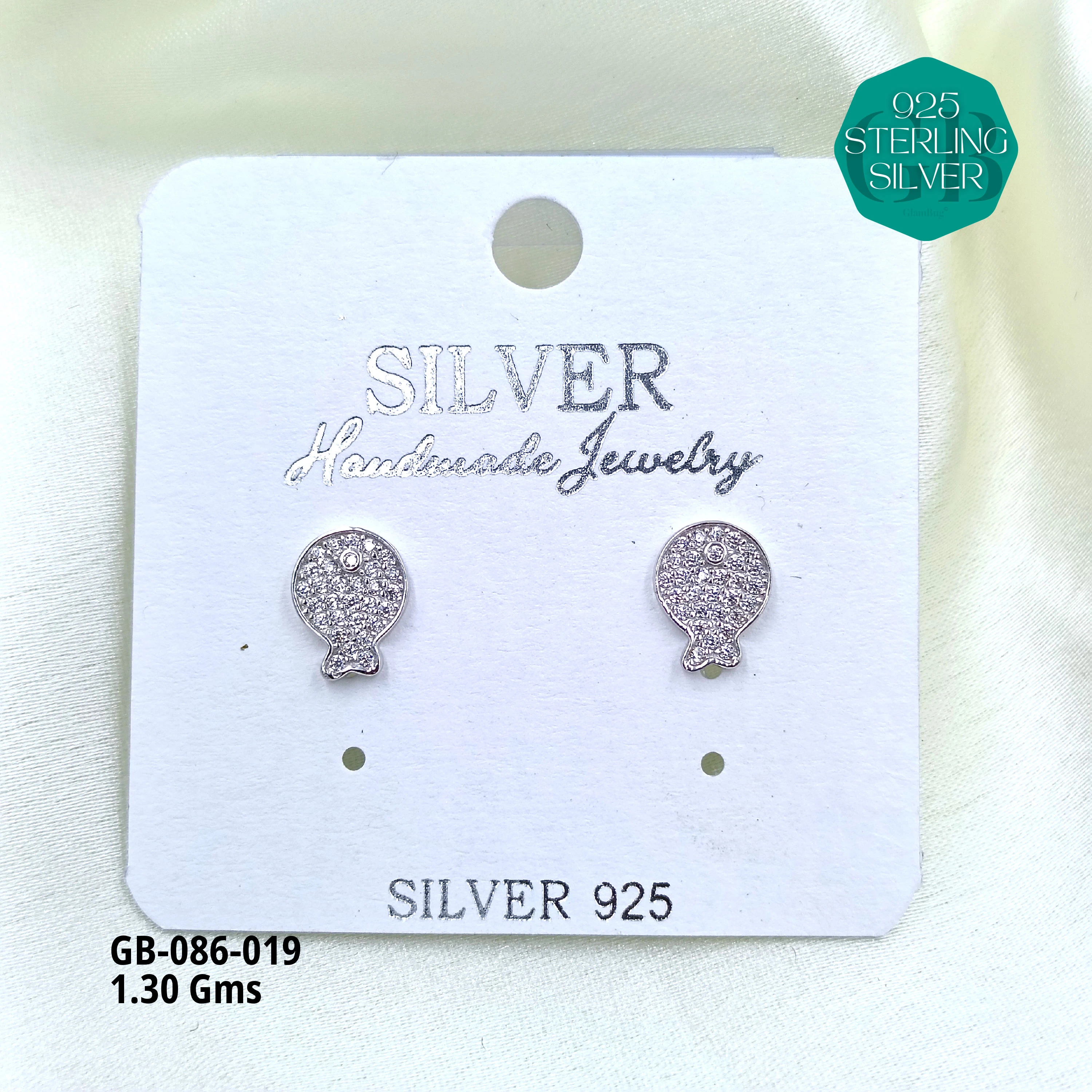 MICRO STUDS 2GMS - Premium 925 Silver Jewellery - SKU: GB-086-019 - Hyderabad Silver Importers
