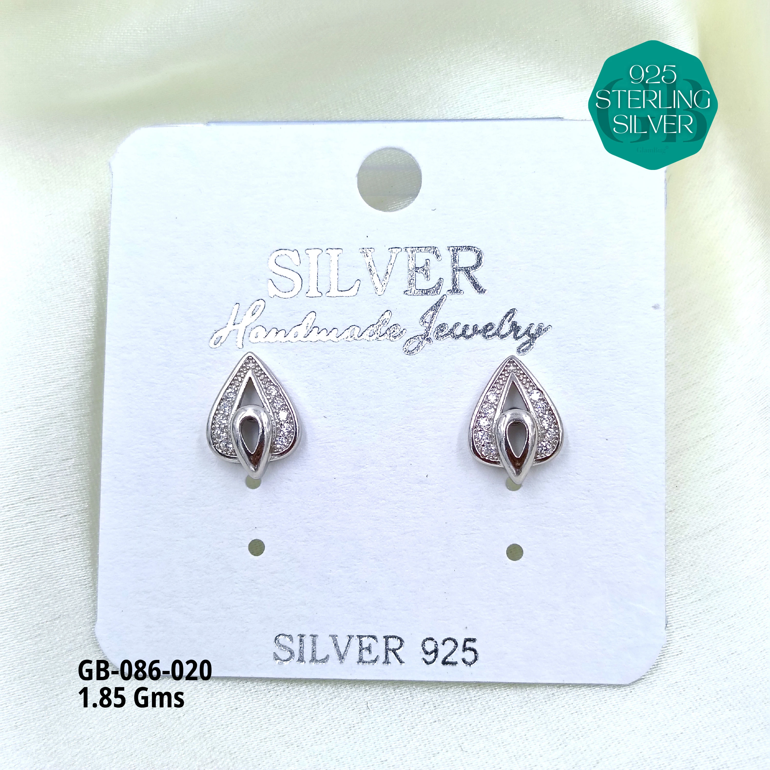 MICRO STUDS 2GMS - Premium 925 Silver Jewellery - SKU: GB-086-020 - Hyderabad Silver Importers