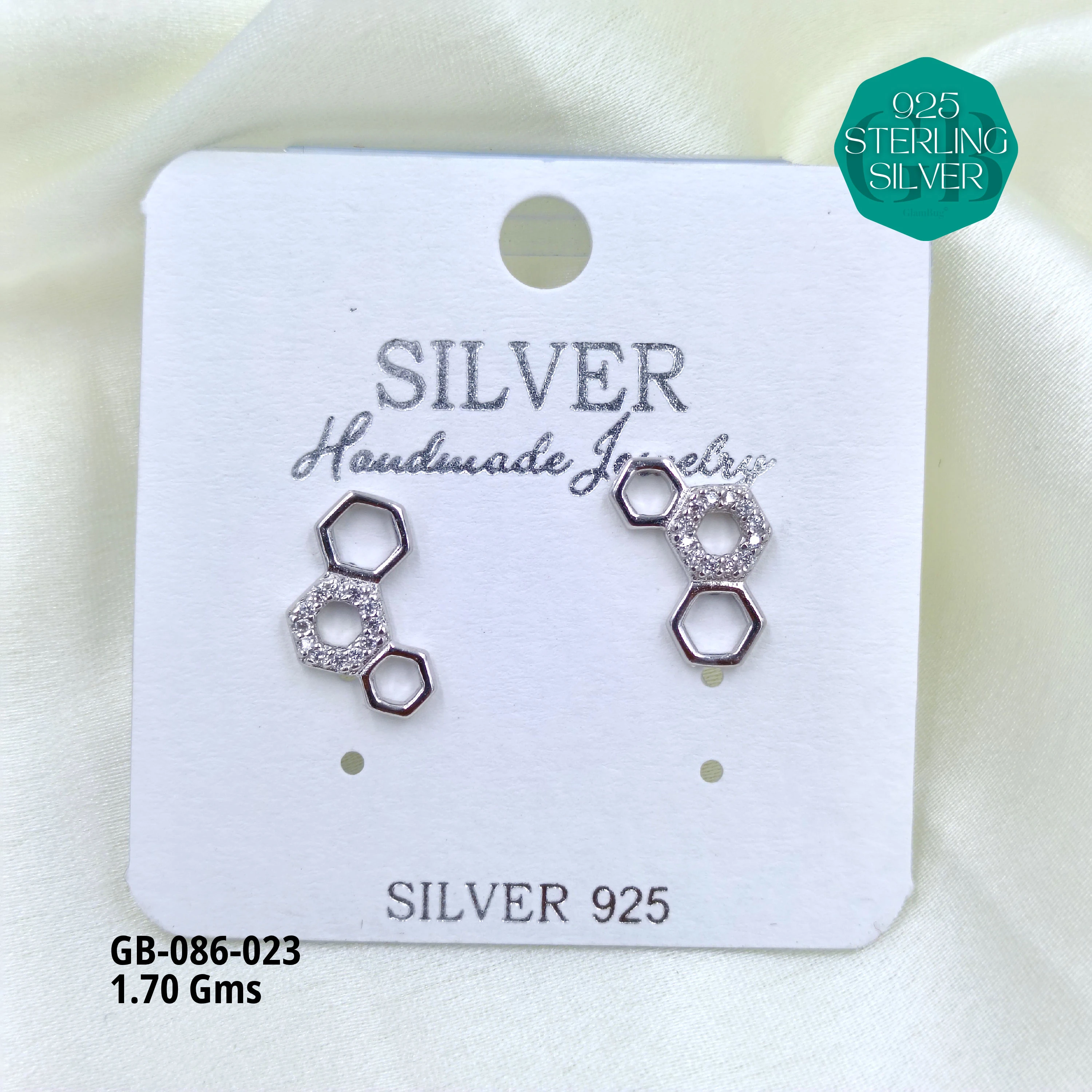 MICRO STUDS 2GMS - Premium 925 Silver Jewellery - SKU: GB-086-023 - Hyderabad Silver Importers