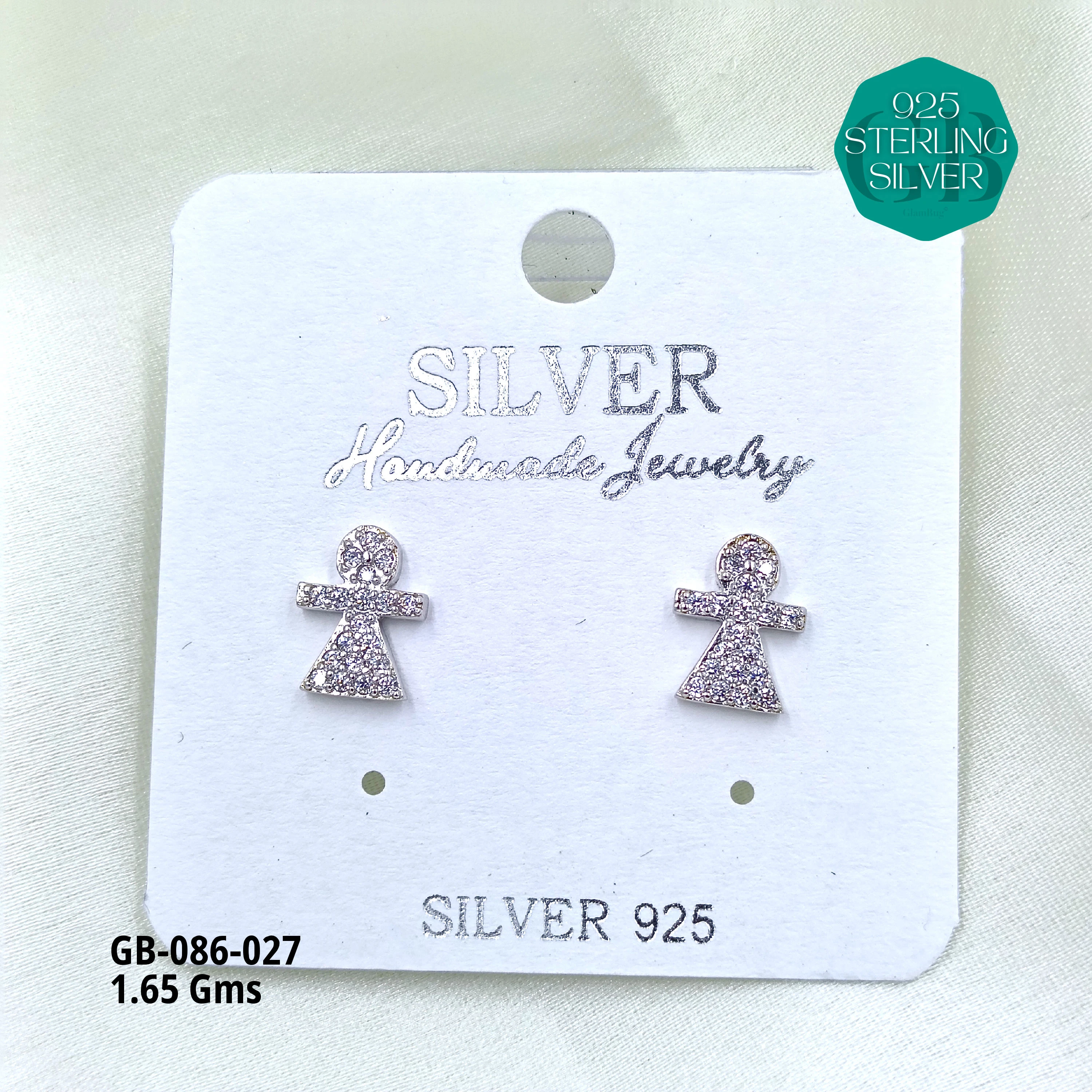 MICRO STUDS 2GMS - Premium 925 Silver Jewellery - SKU: GB-086-027 - Hyderabad Silver Importers