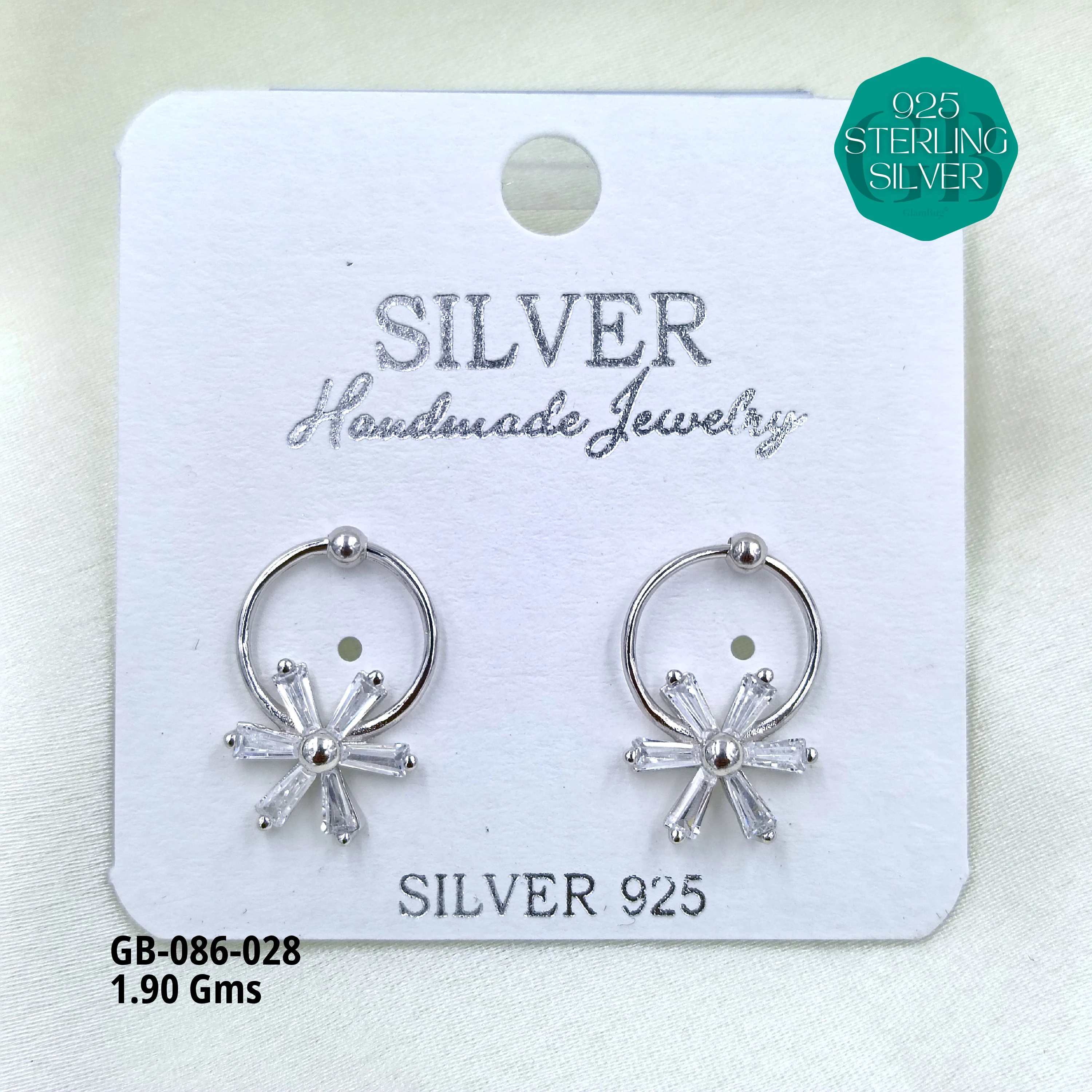 MICRO STUDS 2GMS - Premium 925 Silver Jewellery - SKU: GB-086-028 - Hyderabad Silver Importers