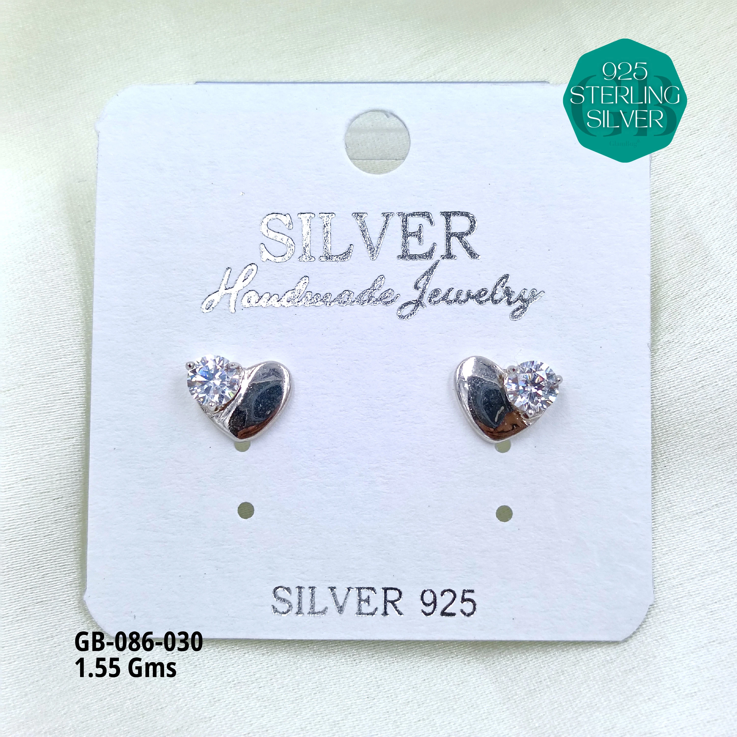 MICRO STUDS 2GMS - Premium 925 Silver Jewellery - SKU: GB-086-030 - Hyderabad Silver Importers