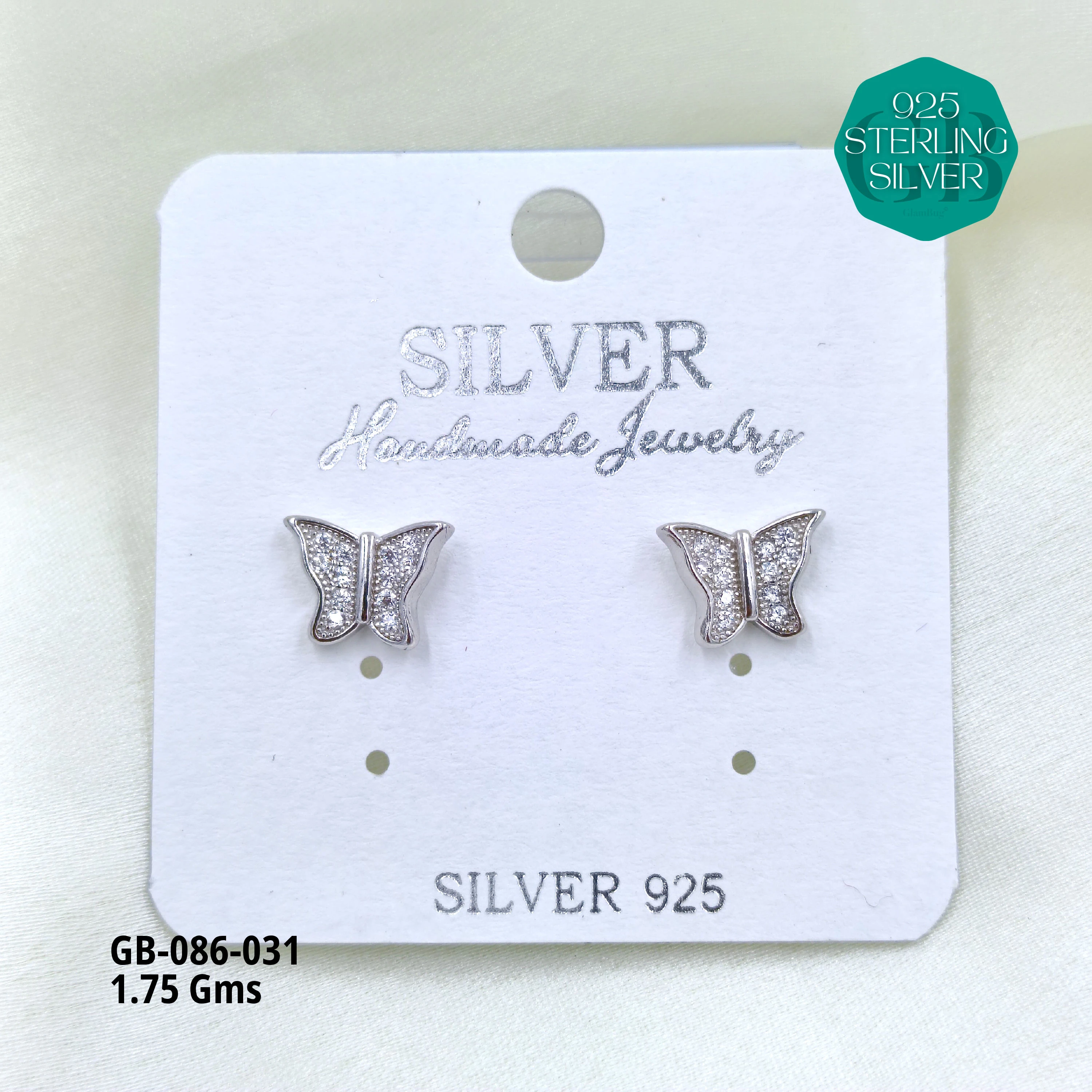MICRO STUDS 2GMS - Premium 925 Silver Jewellery - SKU: GB-086-031 - Hyderabad Silver Importers