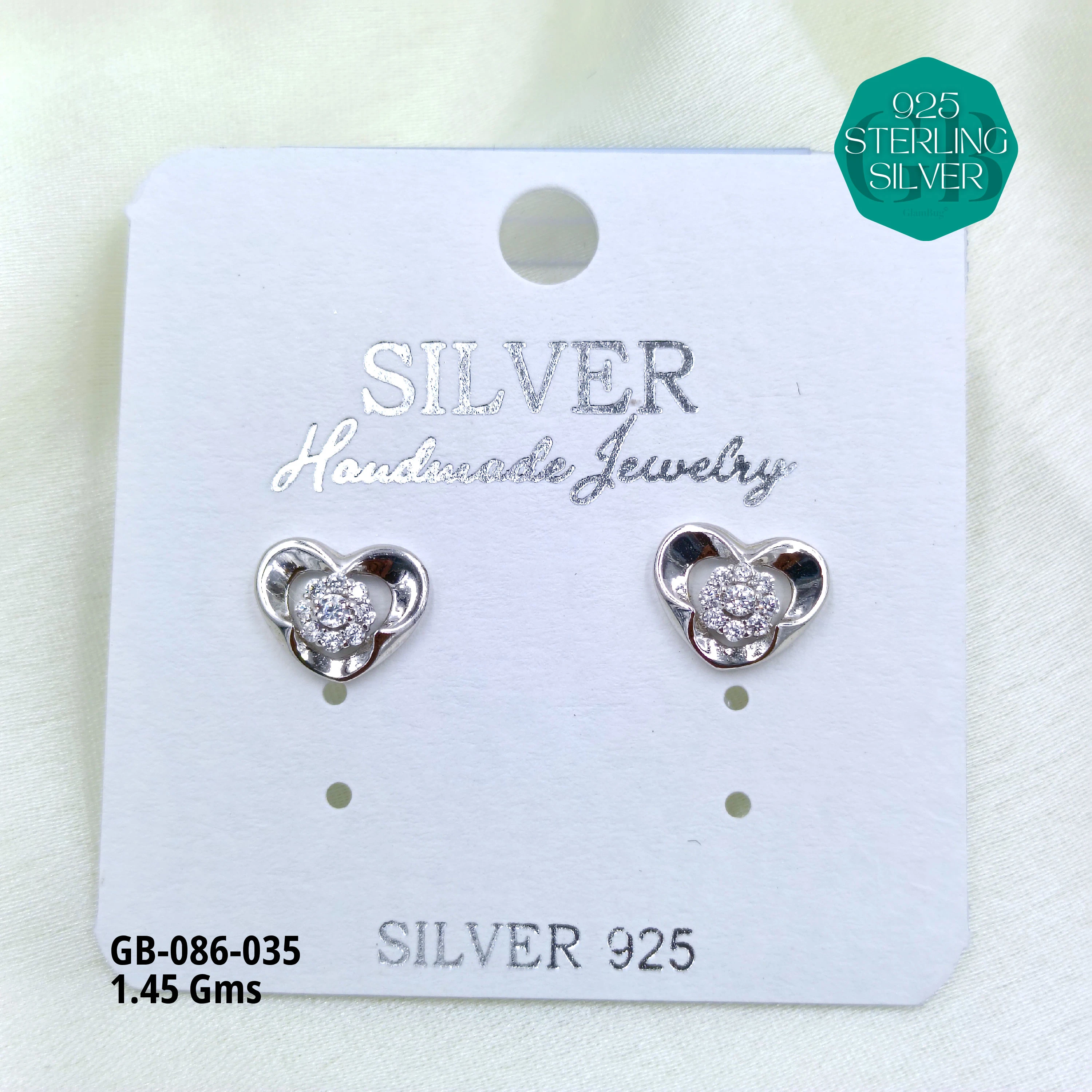 MICRO STUDS 2GMS - Premium 925 Silver Jewellery - SKU: GB-086-035 - Hyderabad Silver Importers