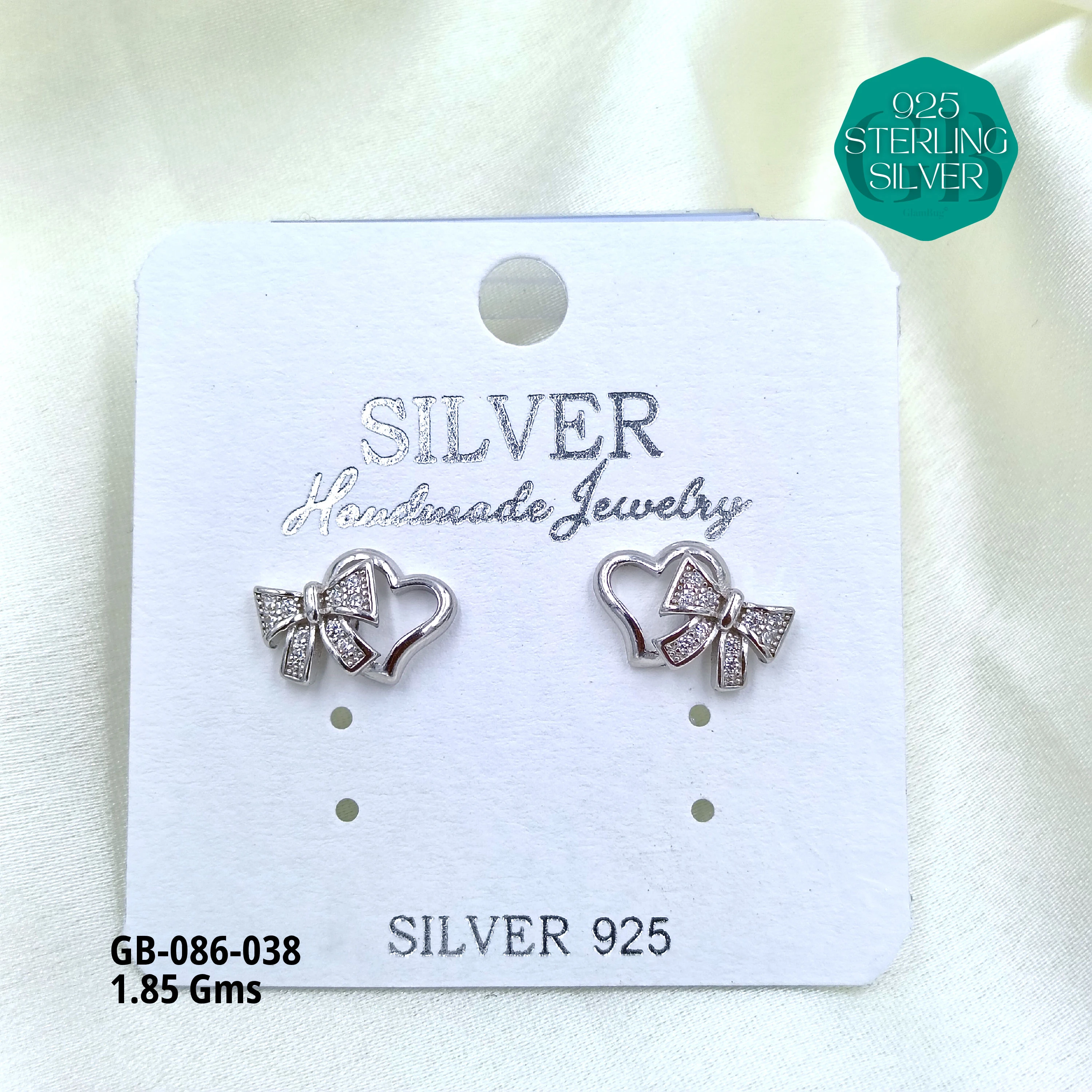 MICRO STUDS 2GMS - Premium 925 Silver Jewellery - SKU: GB-086-038 - Hyderabad Silver Importers