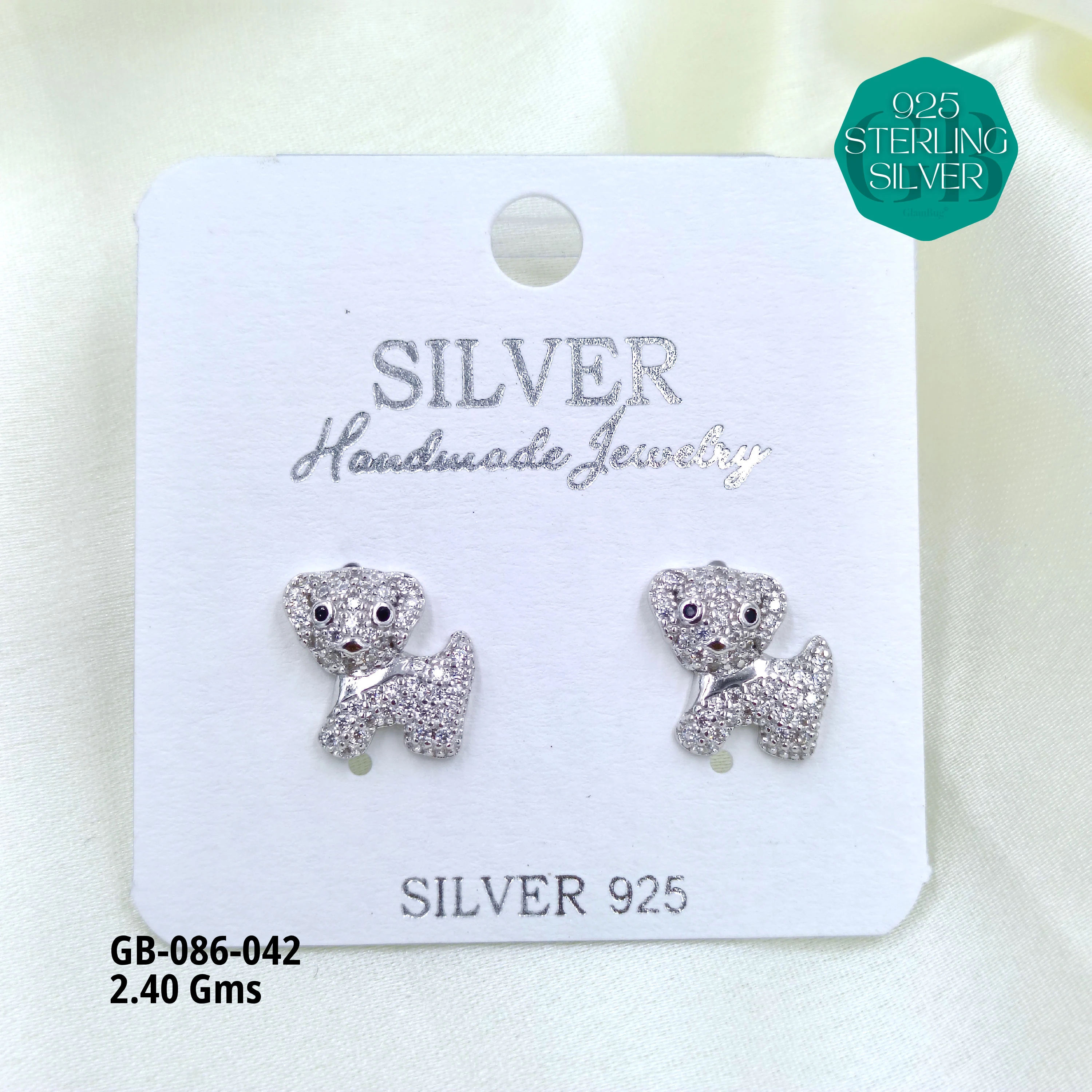 MICRO STUDS 2GMS - Premium 925 Silver Jewellery - SKU: GB-086-042 - Hyderabad Silver Importers