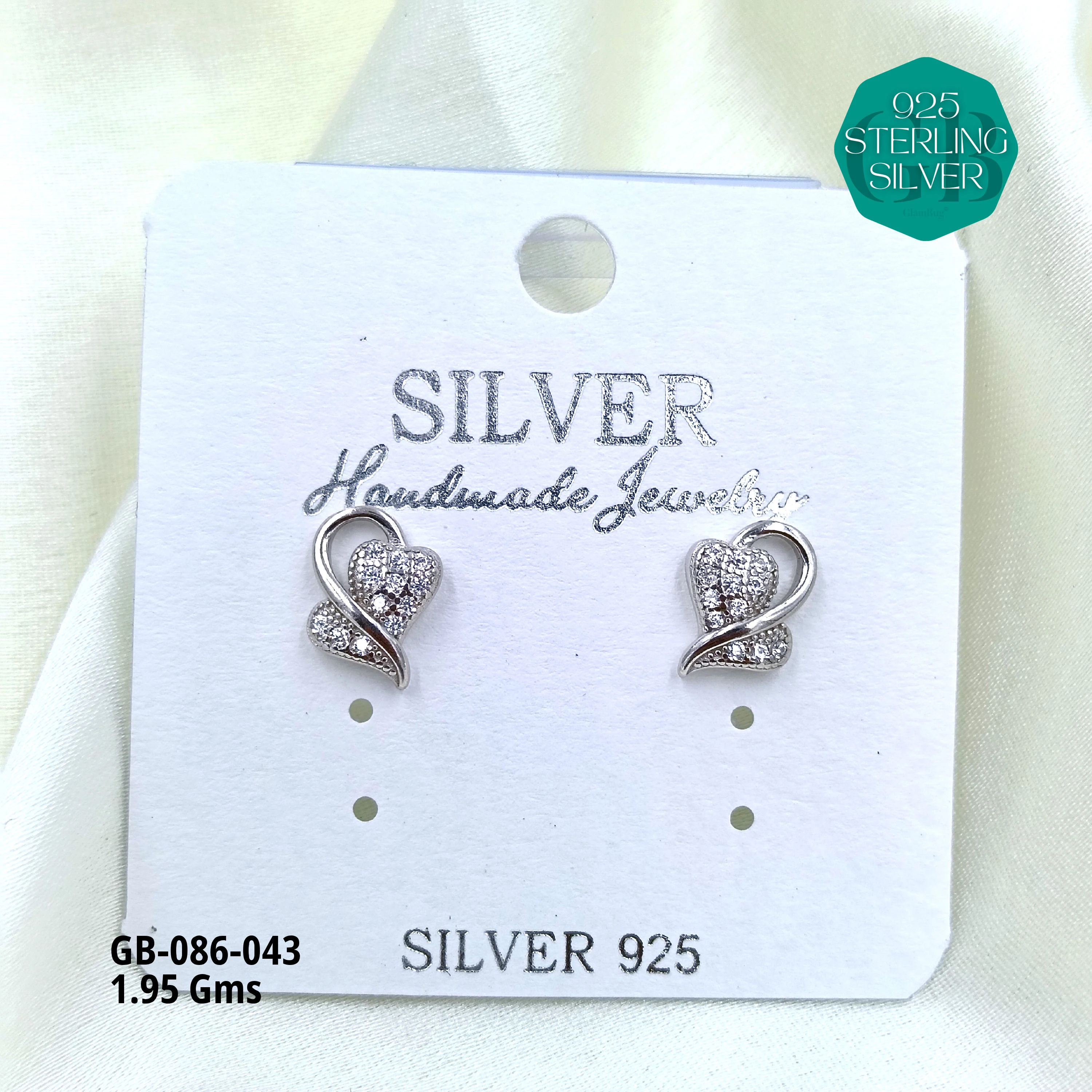 MICRO STUDS 2GMS - Premium 925 Silver Jewellery - SKU: GB-086-043 - Hyderabad Silver Importers