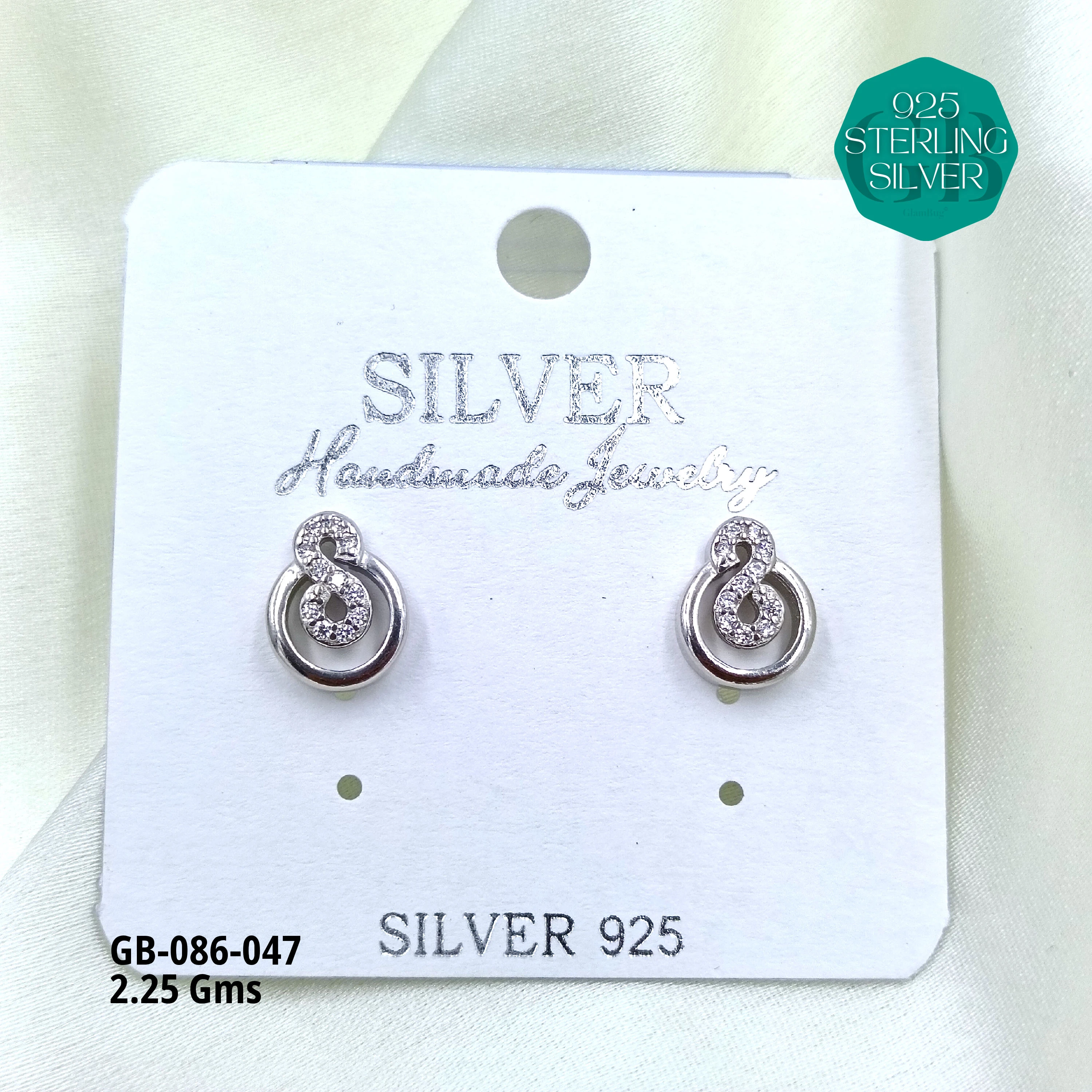 MICRO STUDS 2GMS - Premium 925 Silver Jewellery - SKU: GB-086-047 - Hyderabad Silver Importers