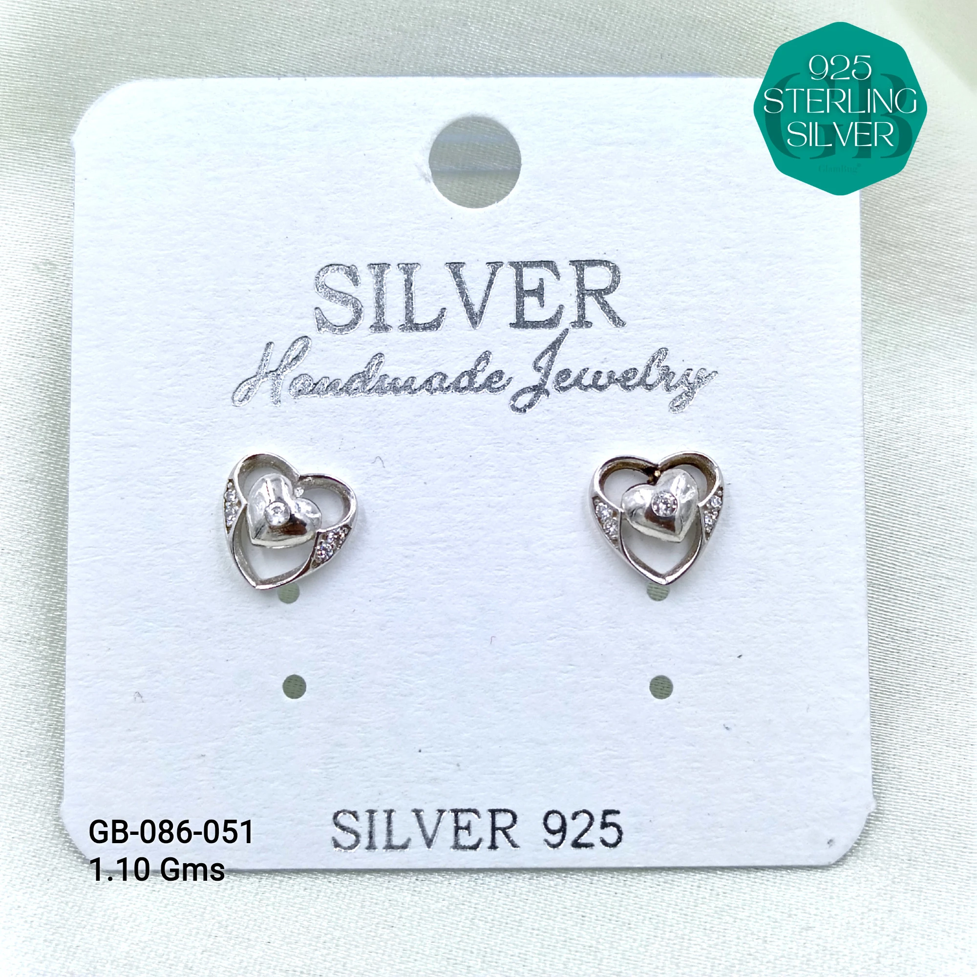 MICRO STUDS 2GMS - Premium 925 Silver Jewellery - SKU: GB-086-051 - Hyderabad Silver Importers
