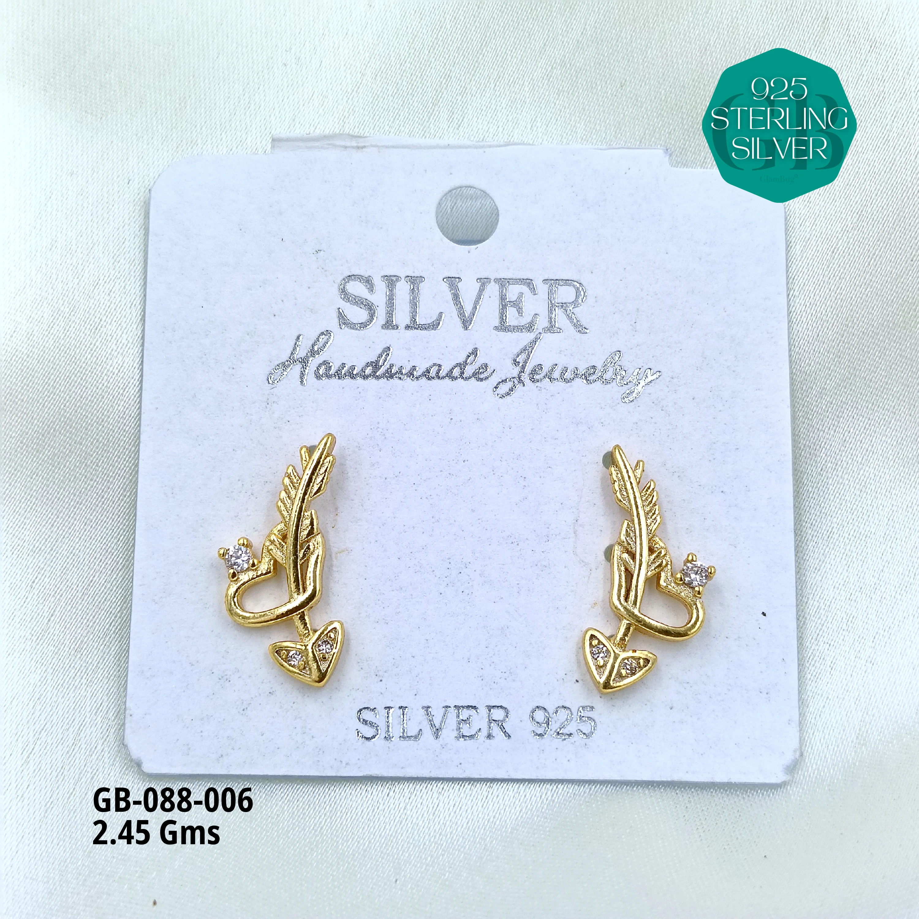 Ear Climber Cuffs - Premium 925 Silver Jewellery - SKU: GB-088-006 - Hyderabad Silver Importers