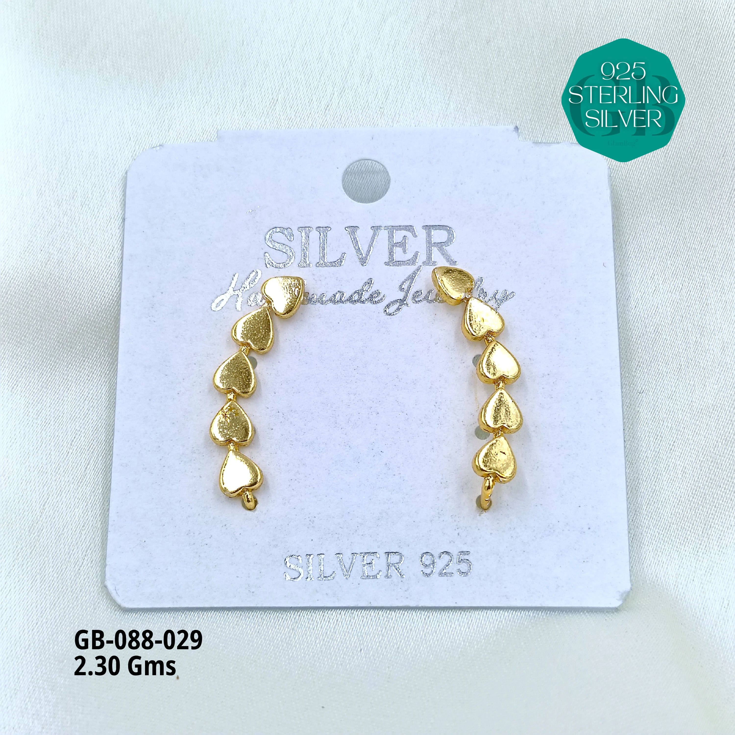 Ear Climber Cuffs - Premium 925 Silver Jewellery - SKU: GB-088-029 - Hyderabad Silver Importers